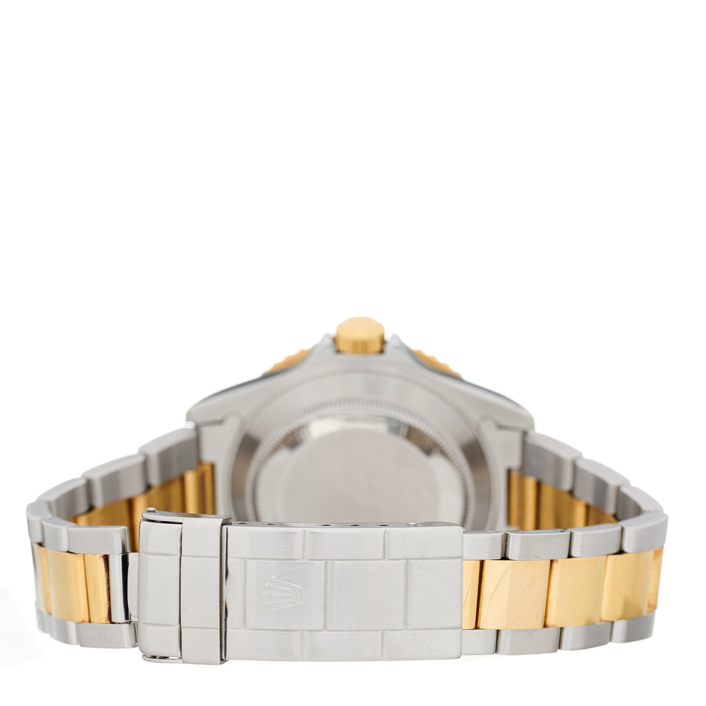 Stainless Steel 18K Yellow Gold 40mm Submariner Oyster Perpetual Date Watch Black 16613LN