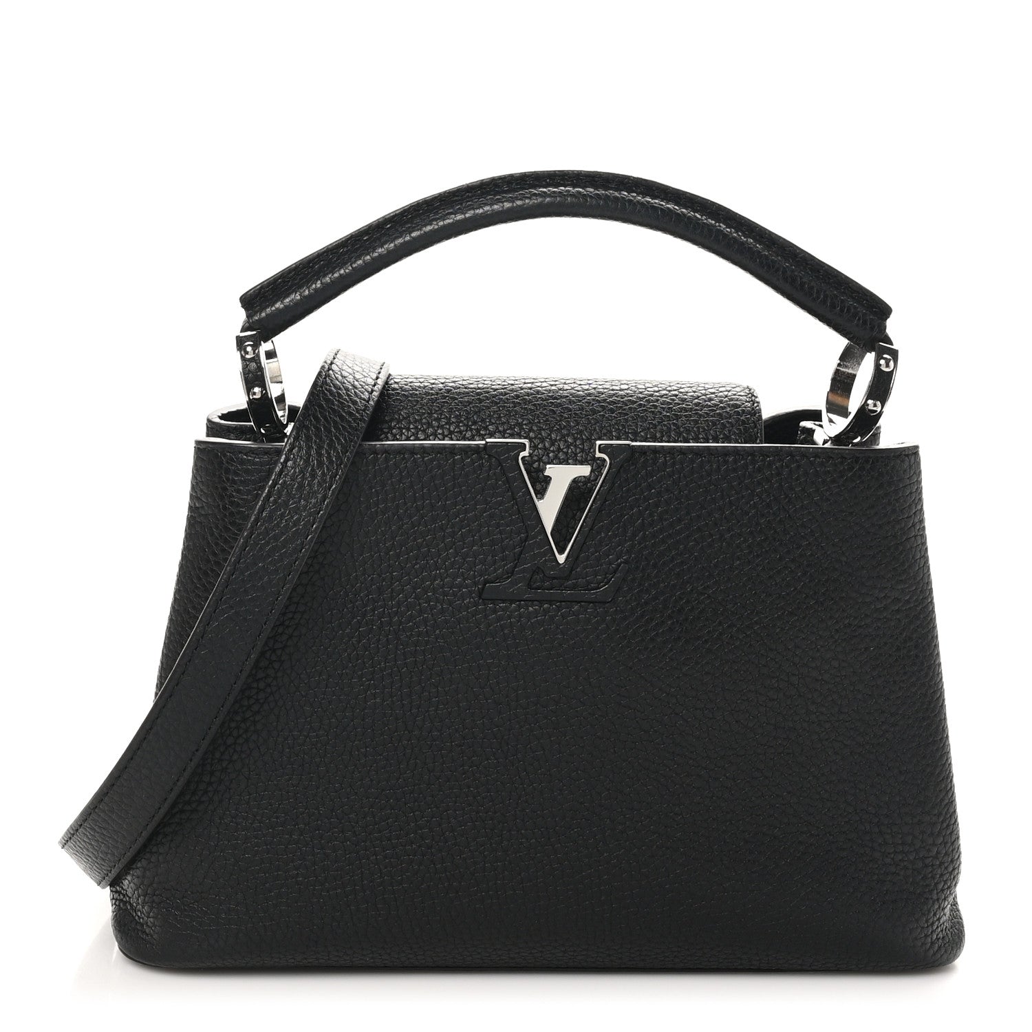 Louis Vuitton Taurillon Capucines BB Black 1 of 9