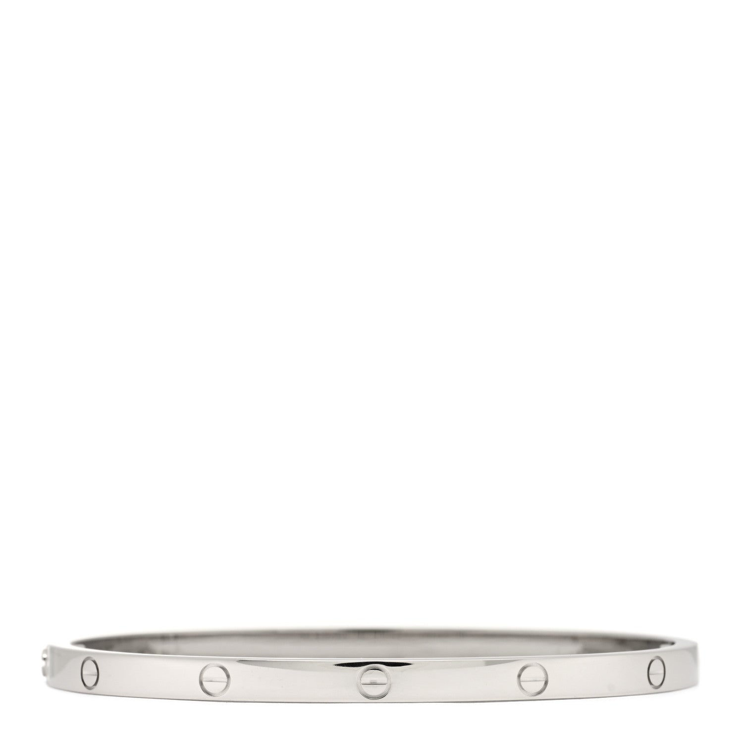 Cartier 18K White Gold Small LOVE Bracelet 16 2 of 5