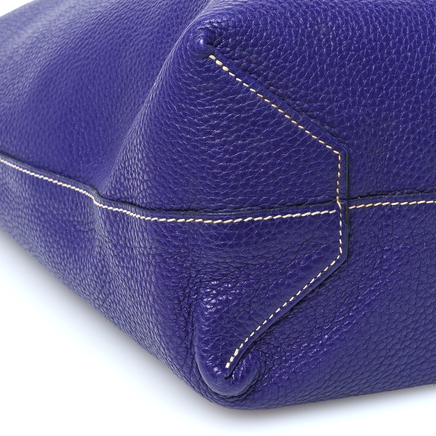 Taurillon Clemence Double Sens 45 Reversible Tote Iris Bleu De Malte