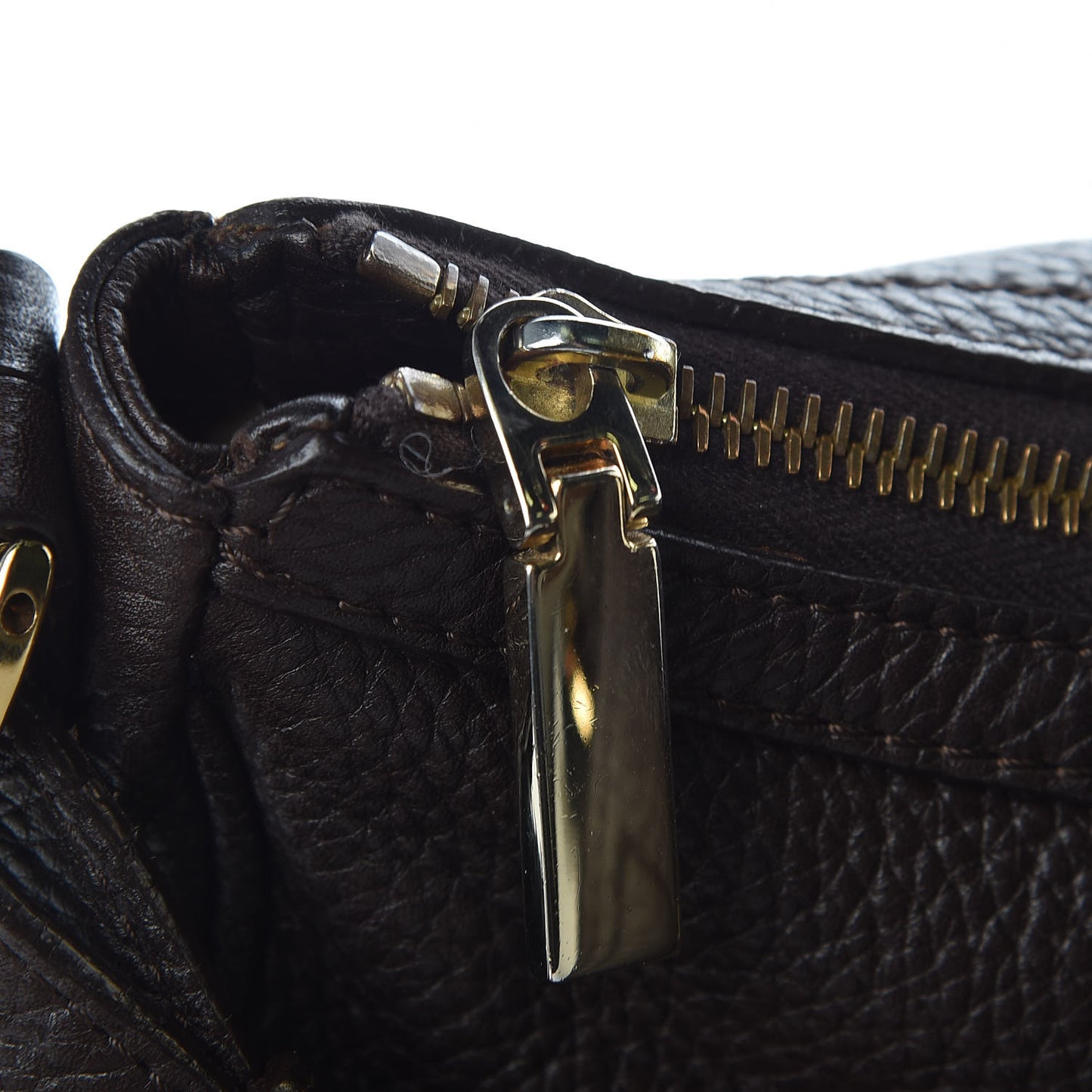 Calfskin Shoulder Bag Brown