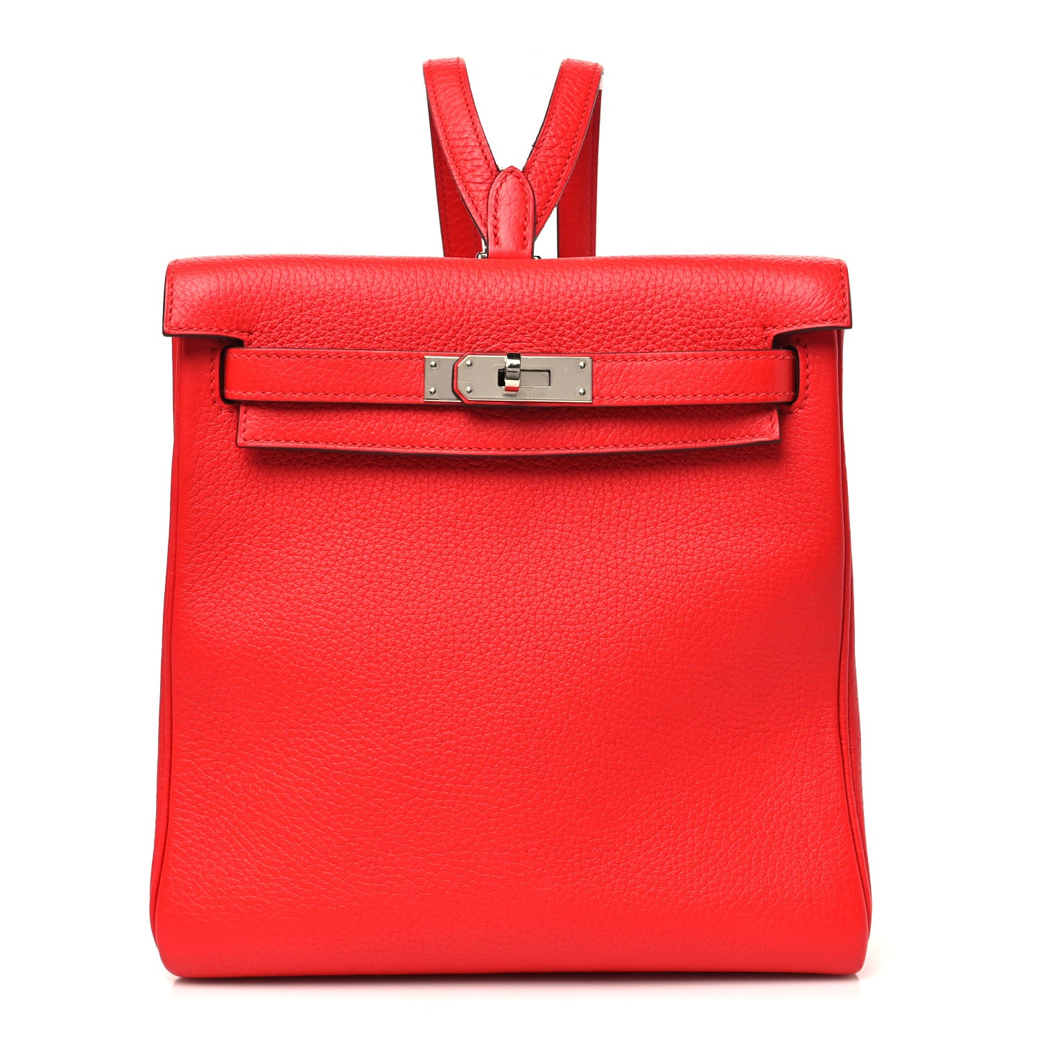 Hermes Taurillon Clemence Kelly Ado Backpack Rouge De Coeur