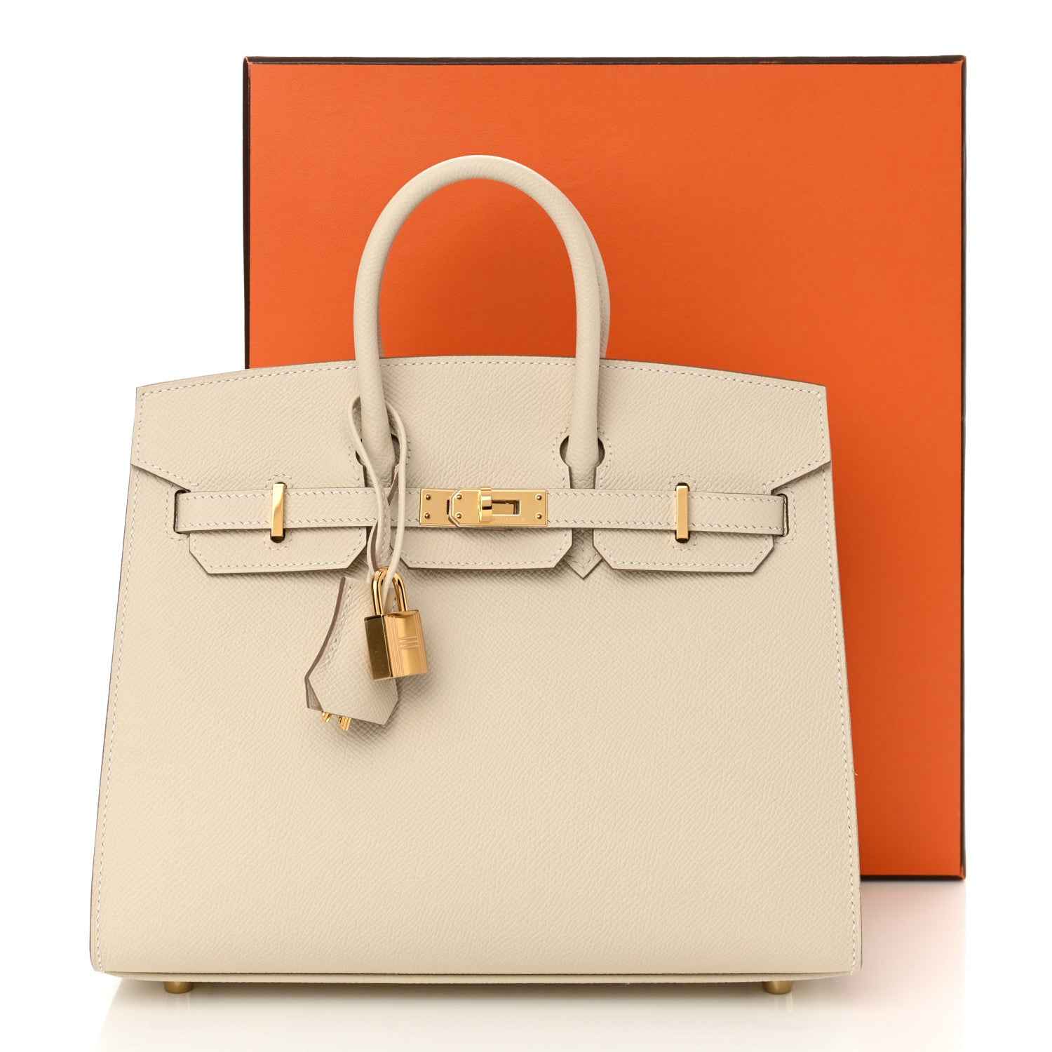 Hermes Epsom Birkin Sellier 25 Craie 11 of 11