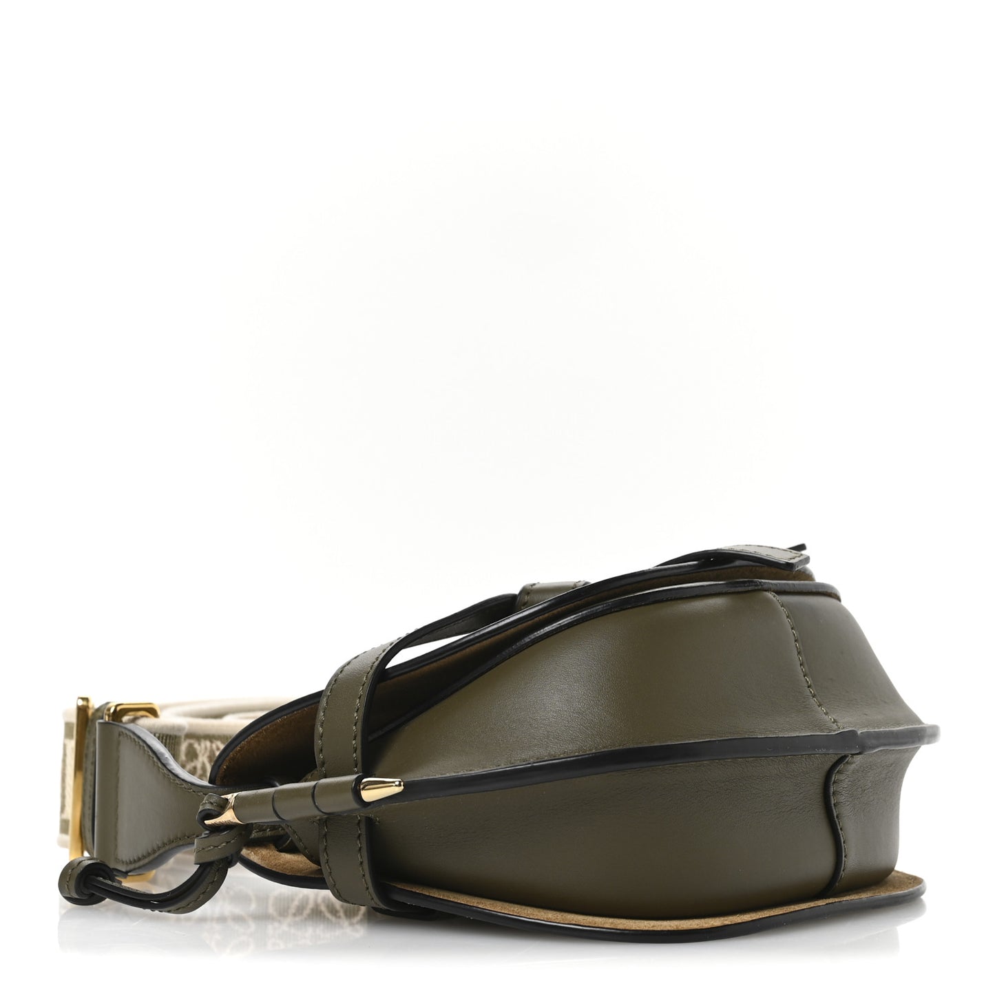 Calfskin Jacquard Mini Gate Dual Bag Autumn Green