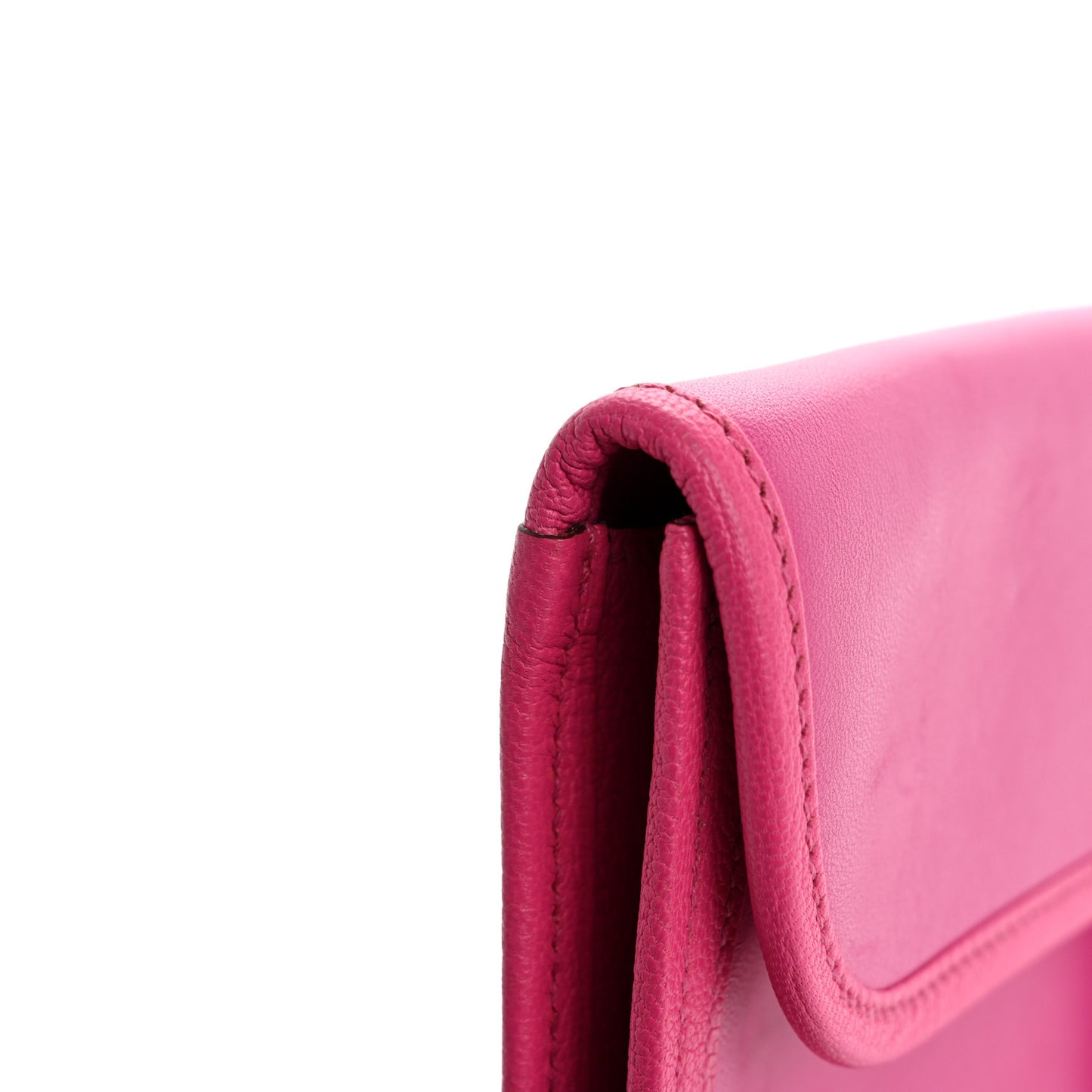 Chevre Mysore Tadelakt Jige Elan 29 Clutch Rose Pourpre
