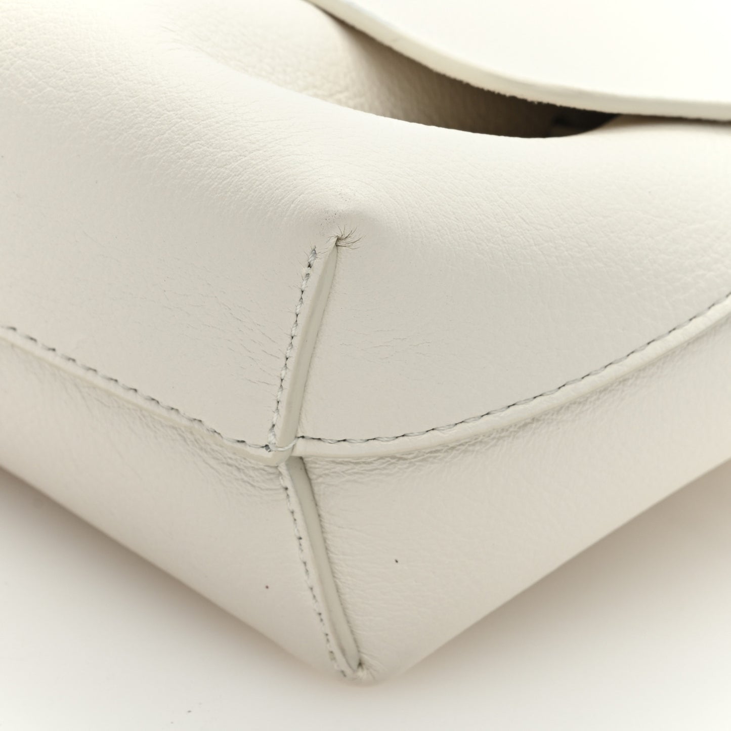 Calfskin Mini Lady Bag White
