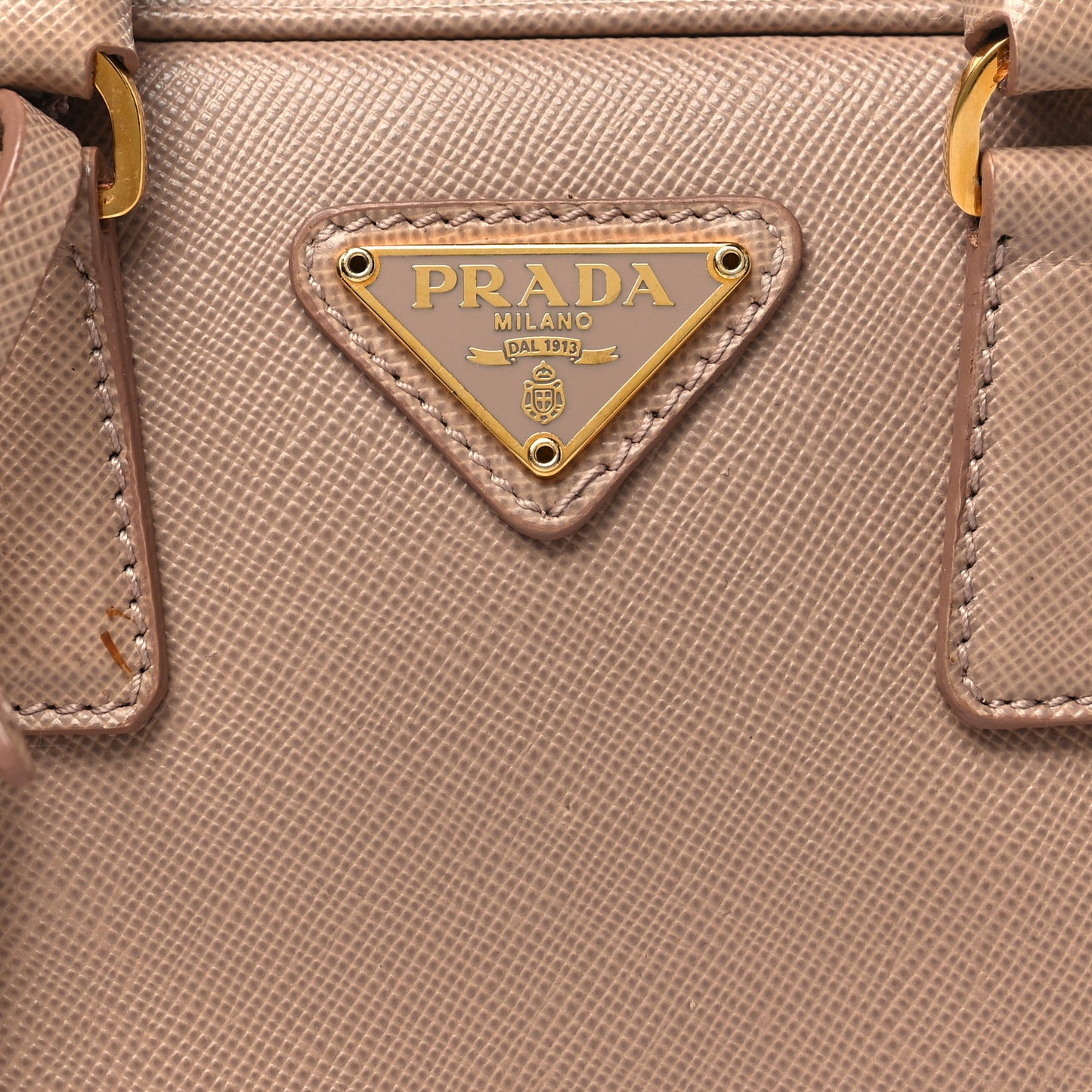 Saffiano Lux Mini Top Handle Crossbody Cammeo