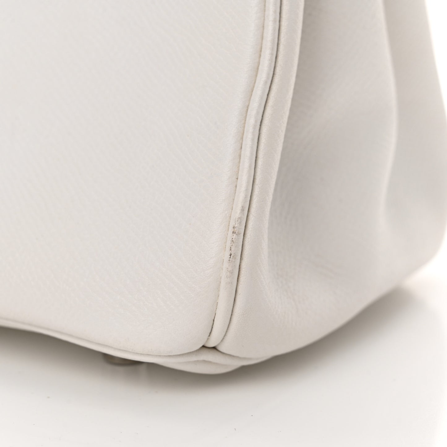 Epsom Birkin 25 White