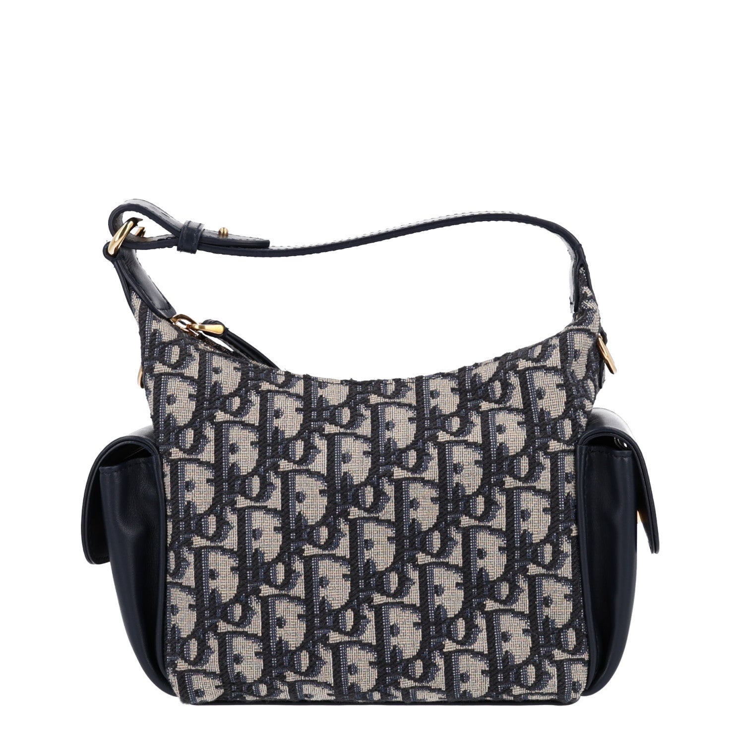 ディオール/クリスチャンディオール 54 Christian Dior Oblique Jacquard Smooth Calfskin Mini D-Dream Blue