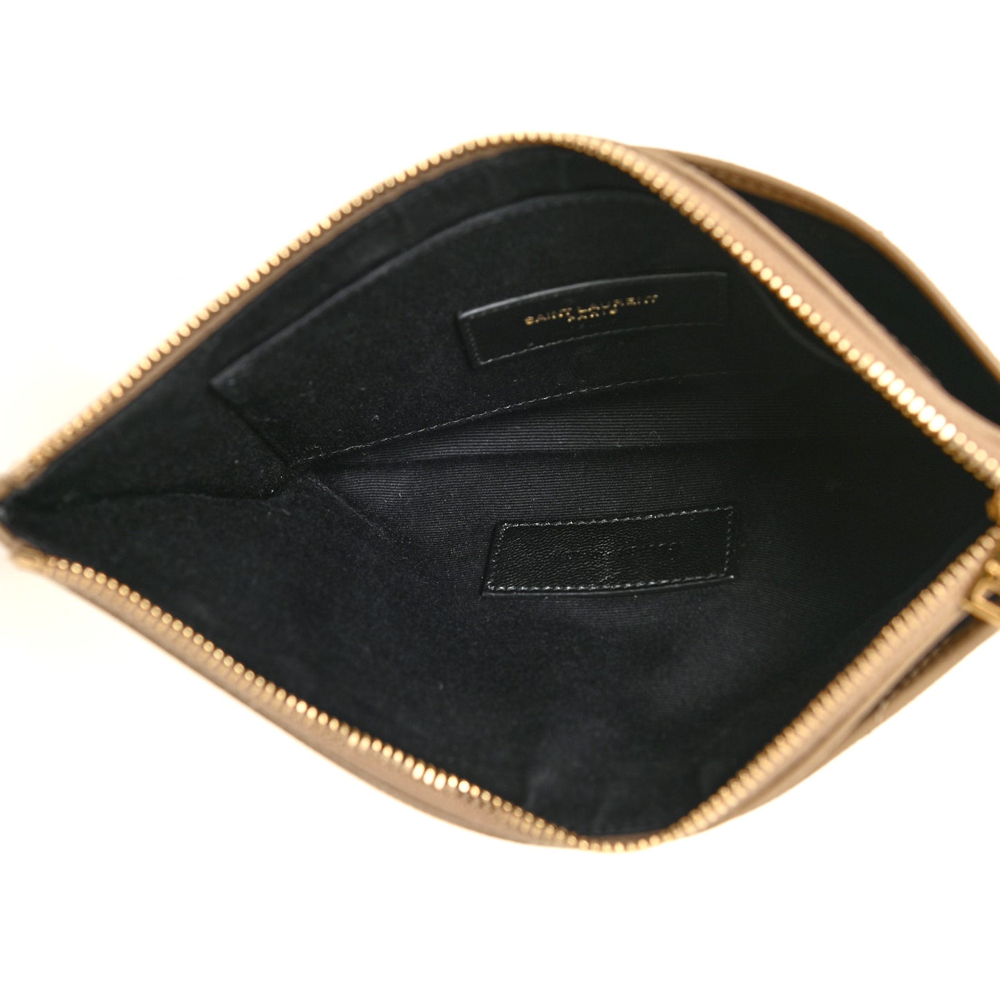 Grain De Poudre Chevron Monogram Large Bill Pouch Cork