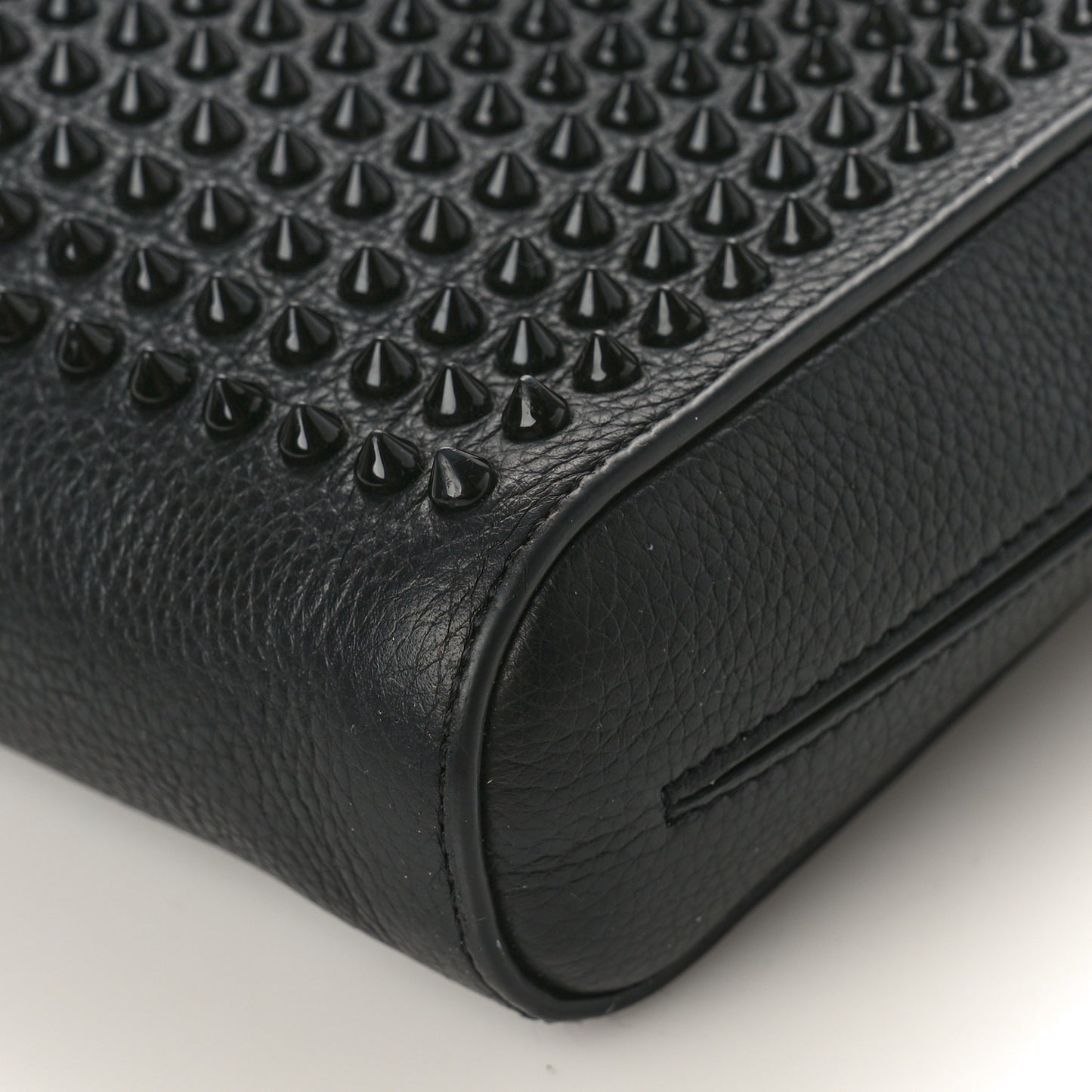Calfskin Spikes Benech Reporter Messenger Black