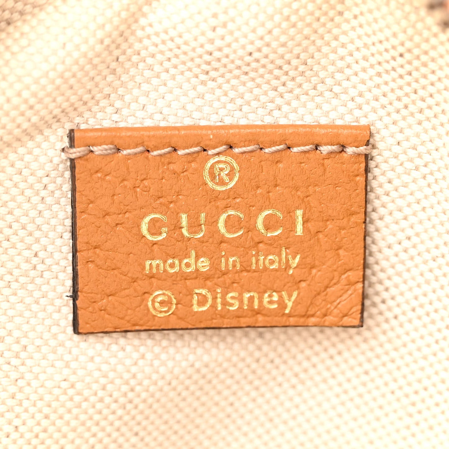 X DISNEY Mini Vintage GG Supreme Monogram Mickey Mouse Round Shoulder Bag Beige Vintage Sun Oil