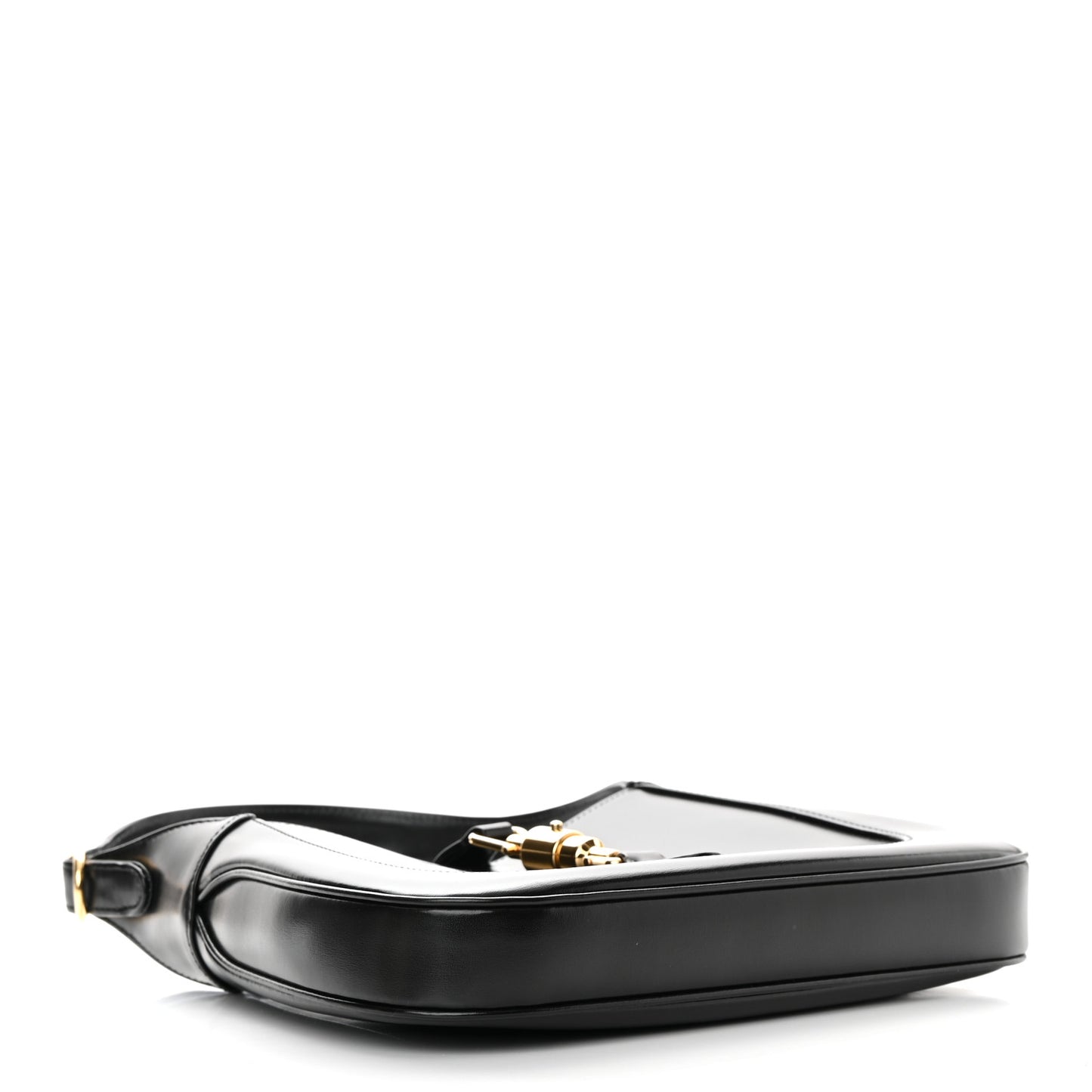 Boarded Dyana Lux Calfskin Small Jackie 1961 Hobo Black