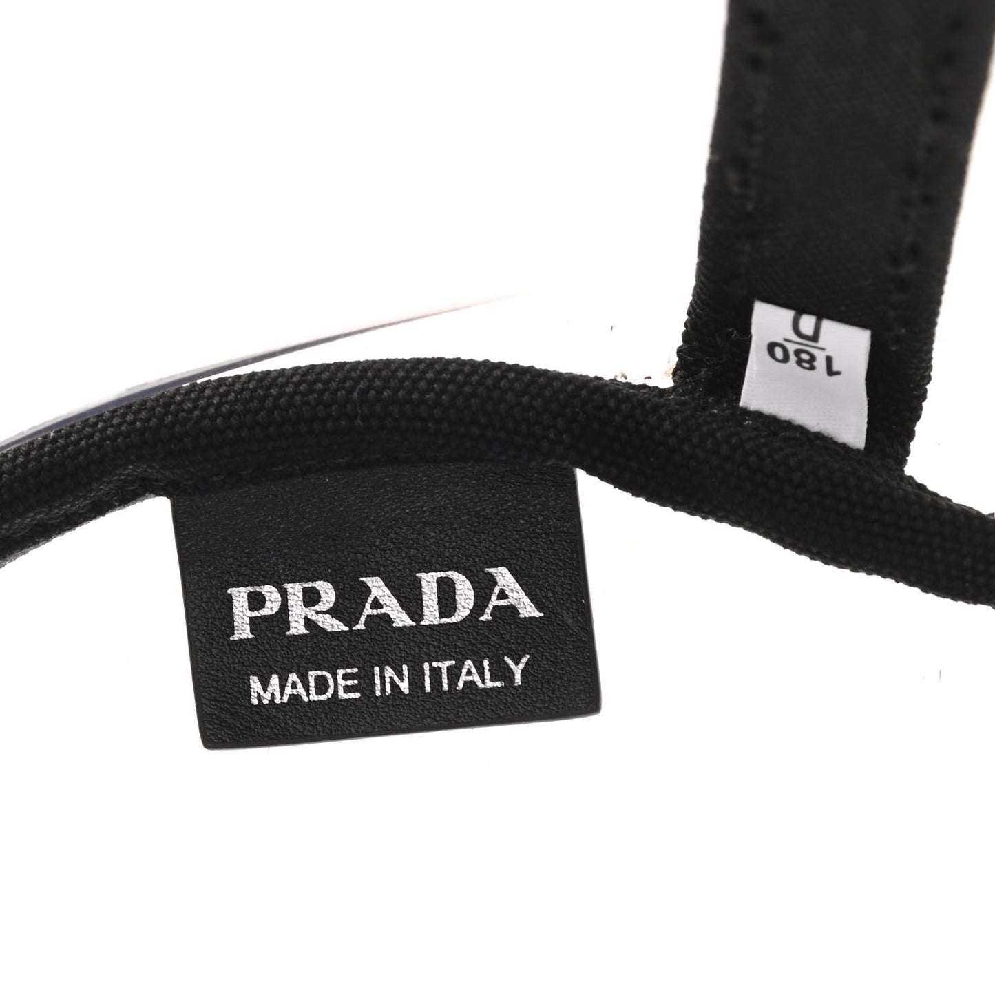 Plexiglass Calfskin Small Shopper Tote Black