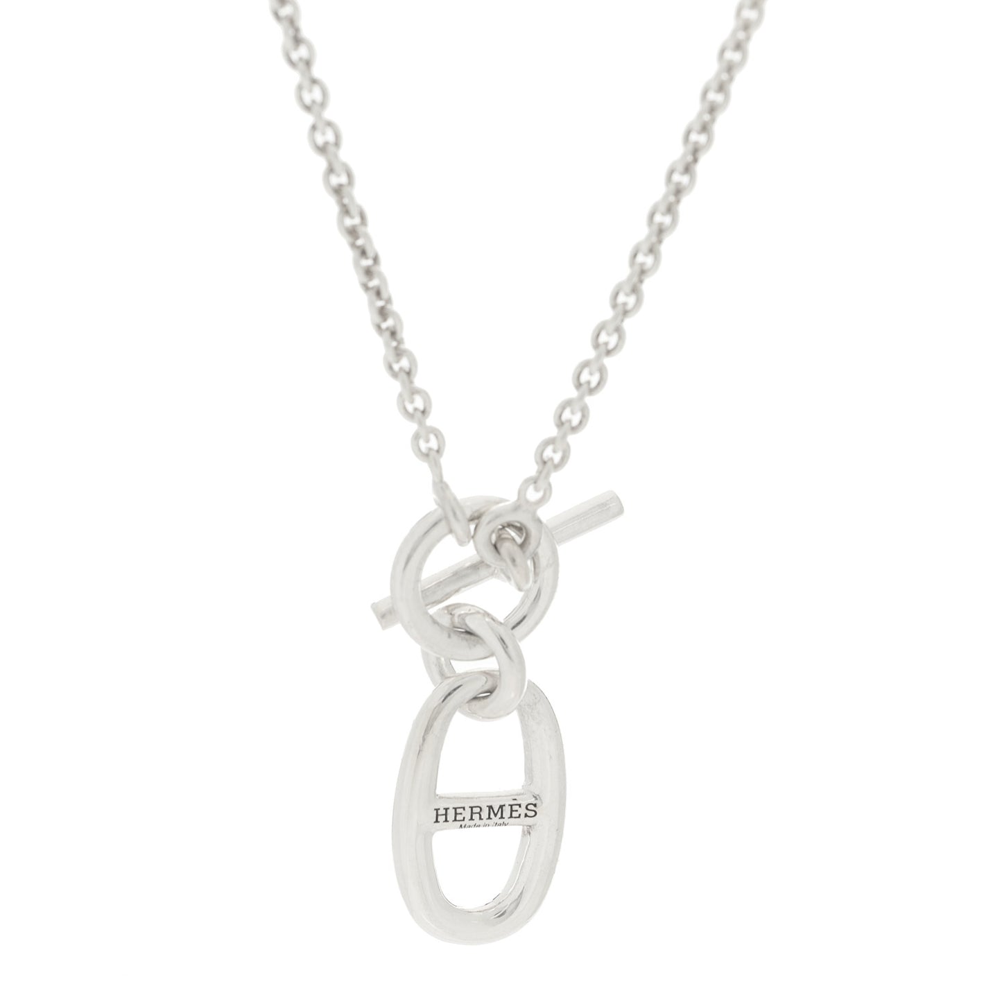 Sterling Silver Amulette Chaine d'Ancre Necklace
