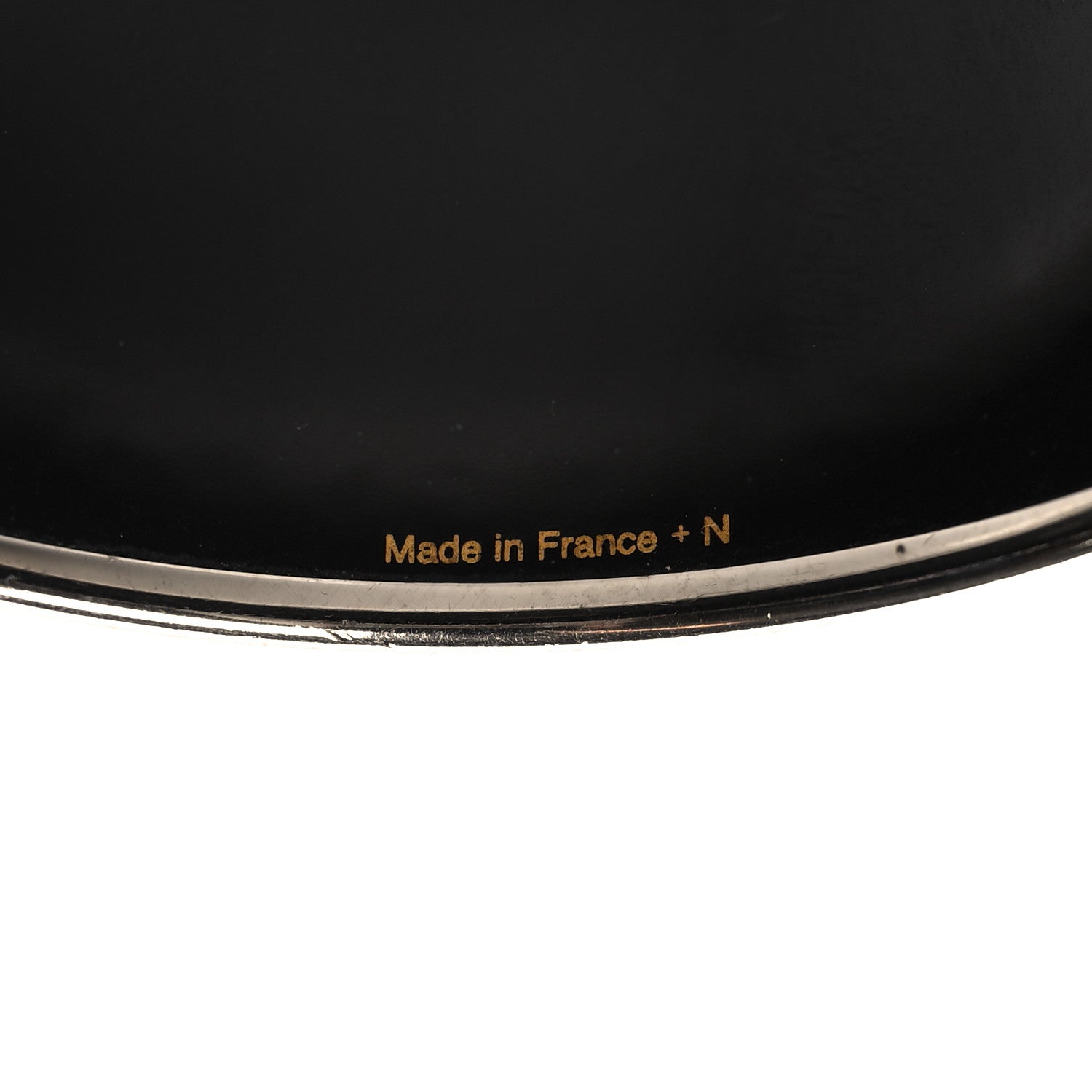 Hermes Enamel Printed Grand Apparat Extra Wide Bracelet 65 Black 5 of 5