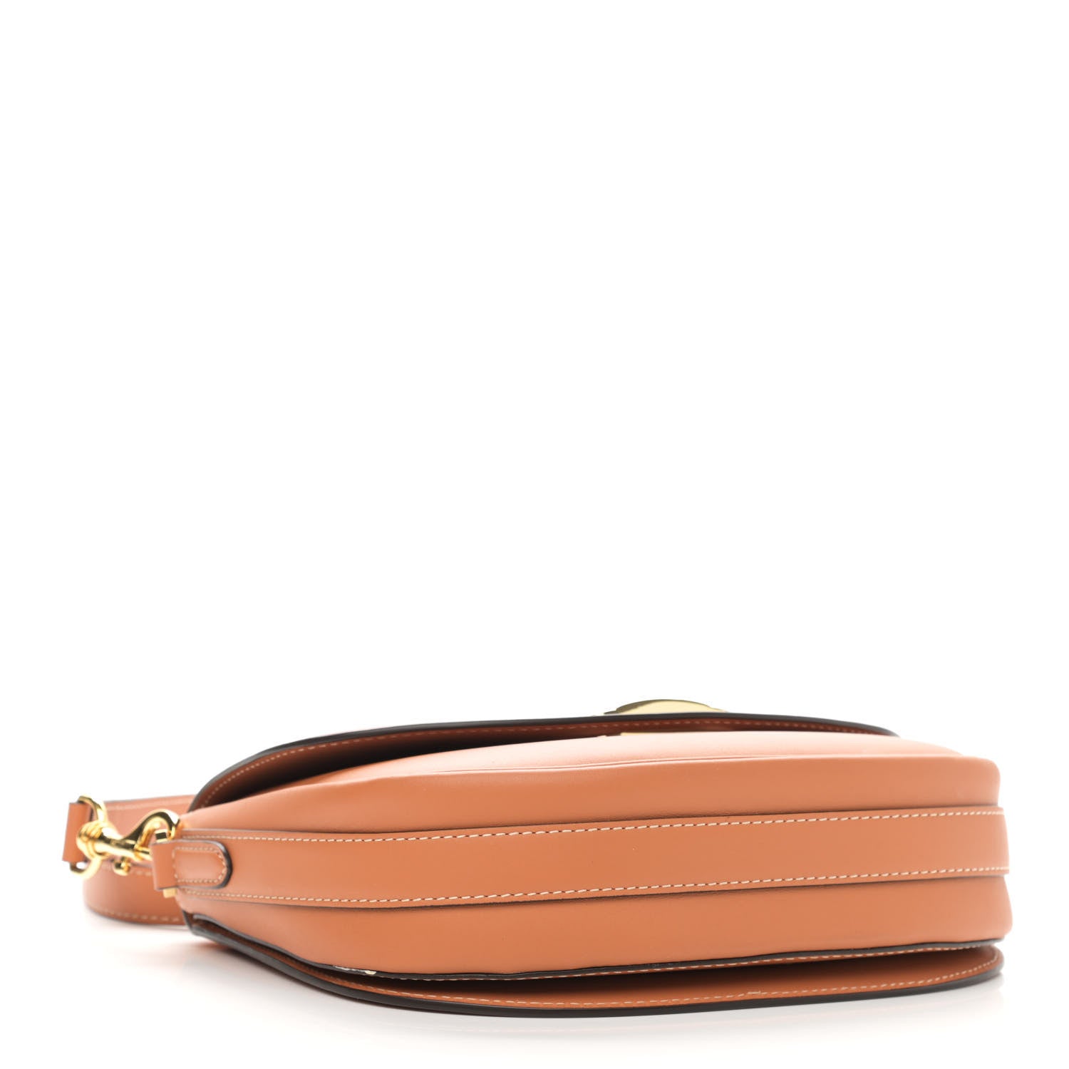 MCM Calfskin Small Mena Crossbody Bag Cognac 4 of 12