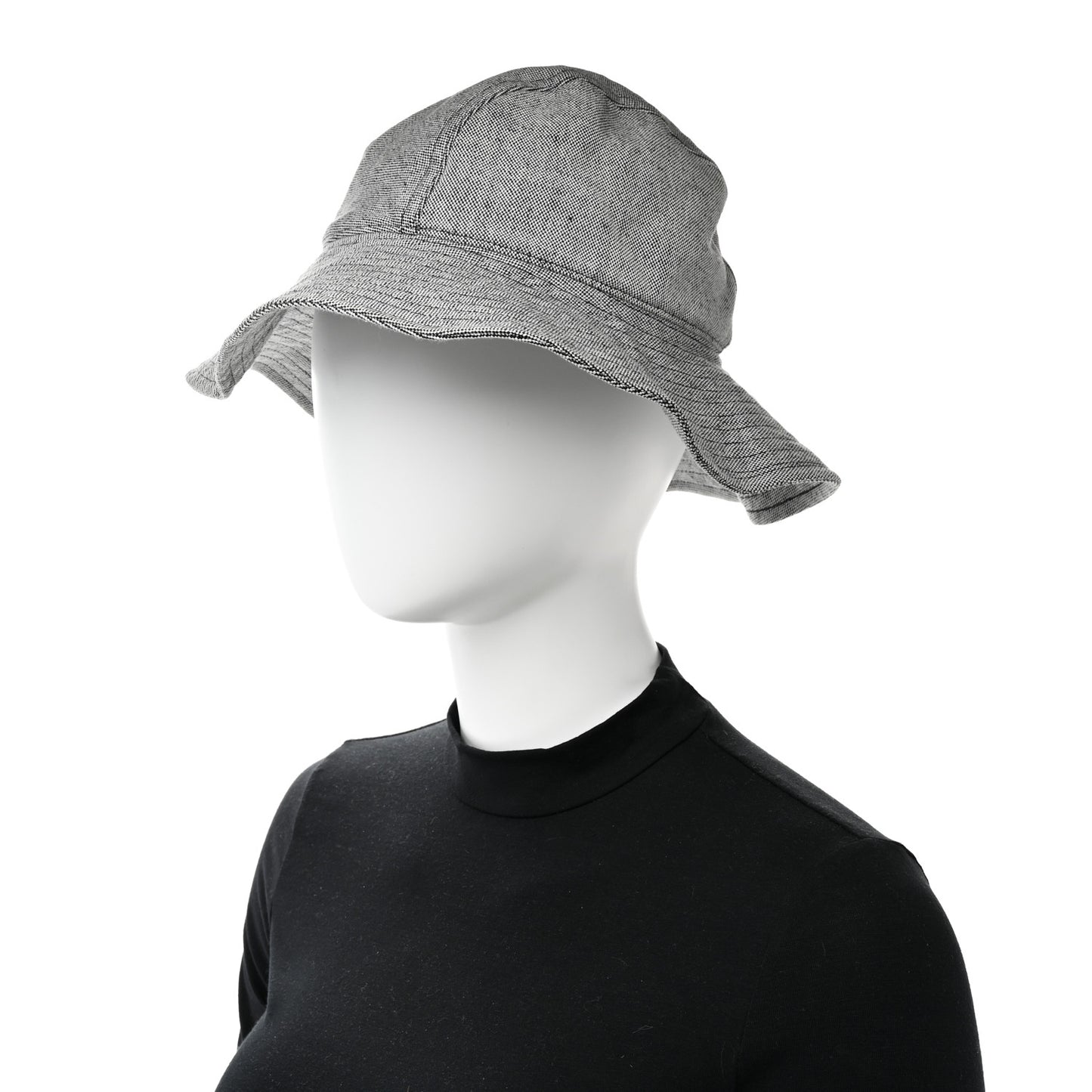 Linen Cotton Colette Bucket Hat 58 Black