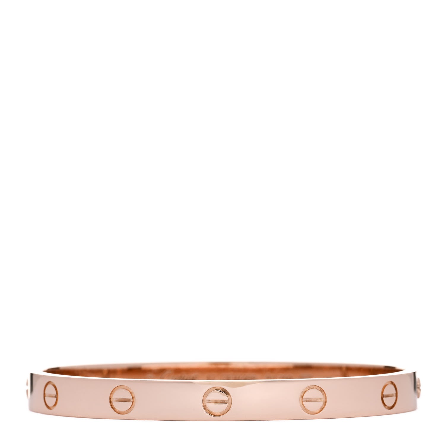 Cartier 18K Pink Gold LOVE Bracelet 17 1 of 8
