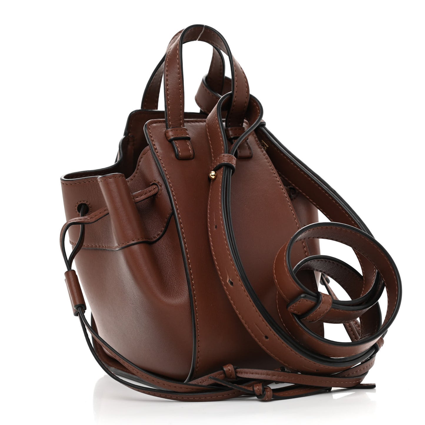 Calfskin Mini Hammock Shoulder Bag Brunette