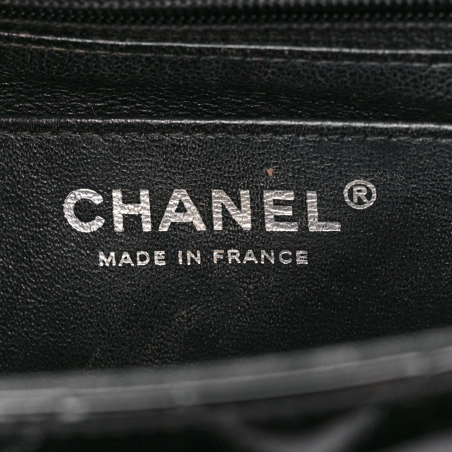 Patent Calfskin Quilted Mini Square Flap Black