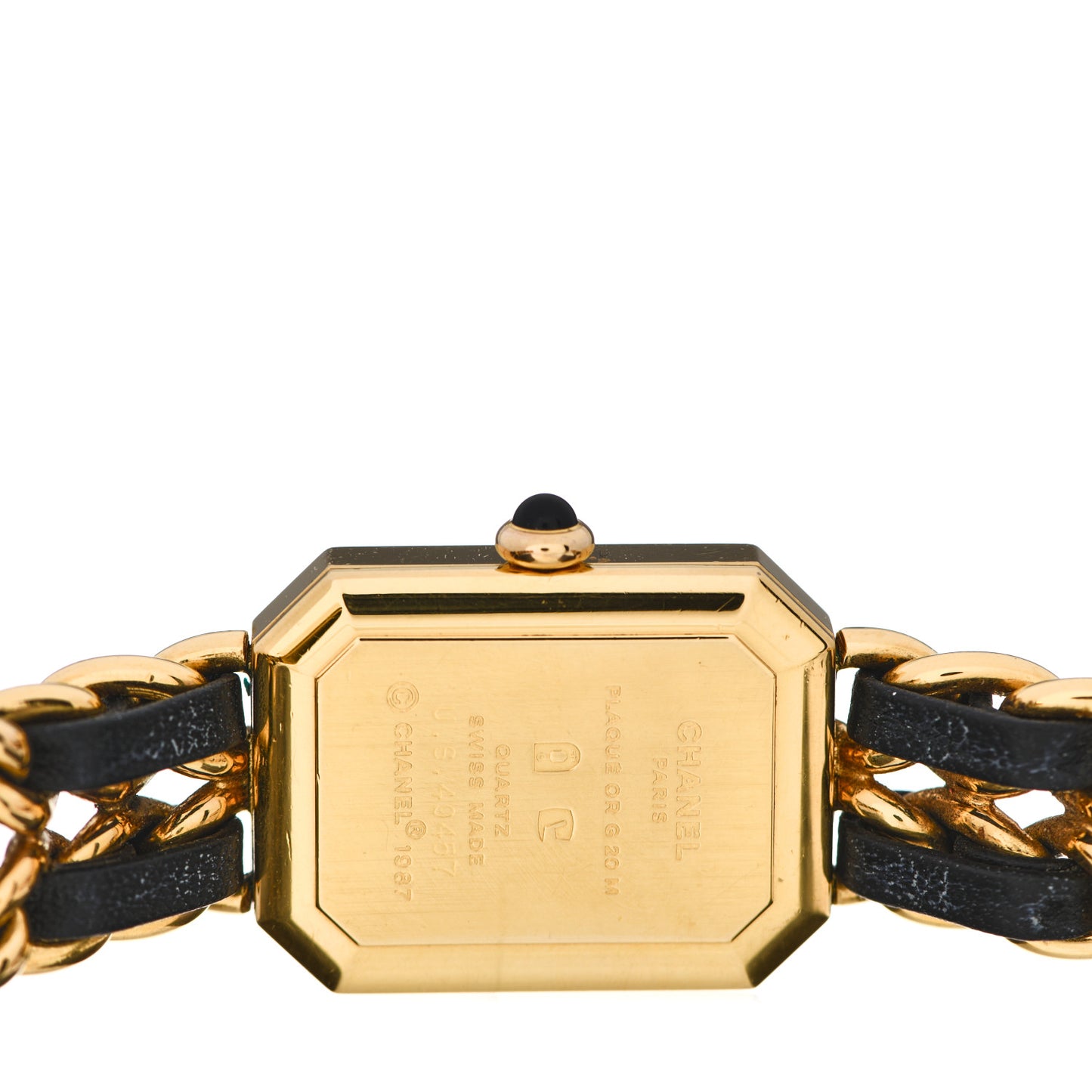 Stainless Steel Lambskin 20mm Chain Premiere Quartz Watch Gold M