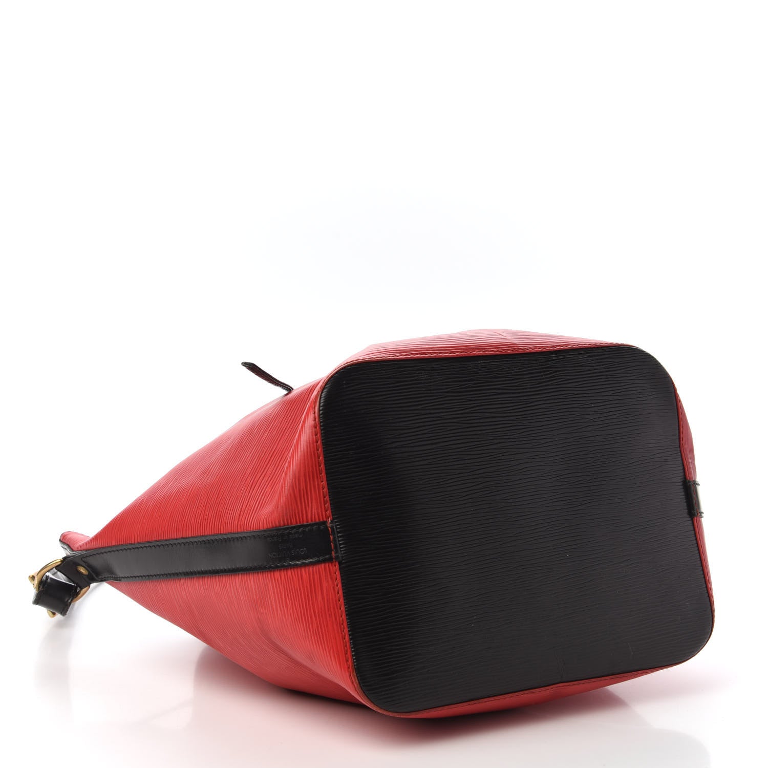 Louis Vuitton Epi Petit Bi-Color Noe Castillan Red Black 4 of 9