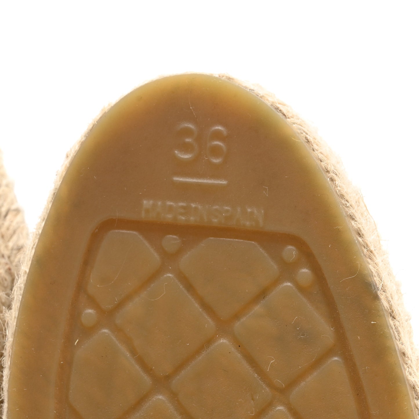 Iridescent Goatskin Patent CC Espadrille Mules 36 Black