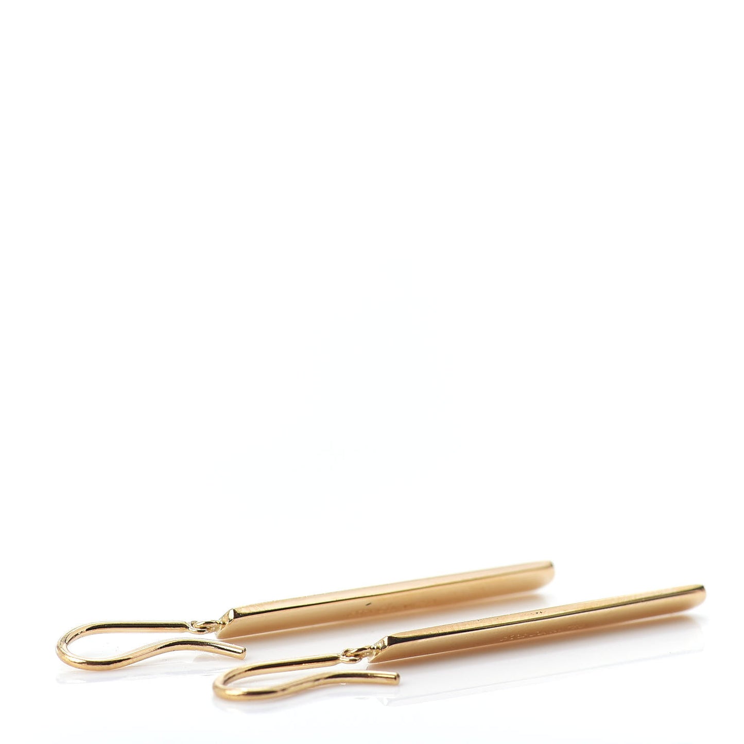 18K Yellow Gold 1837 Bar Drop Earrings