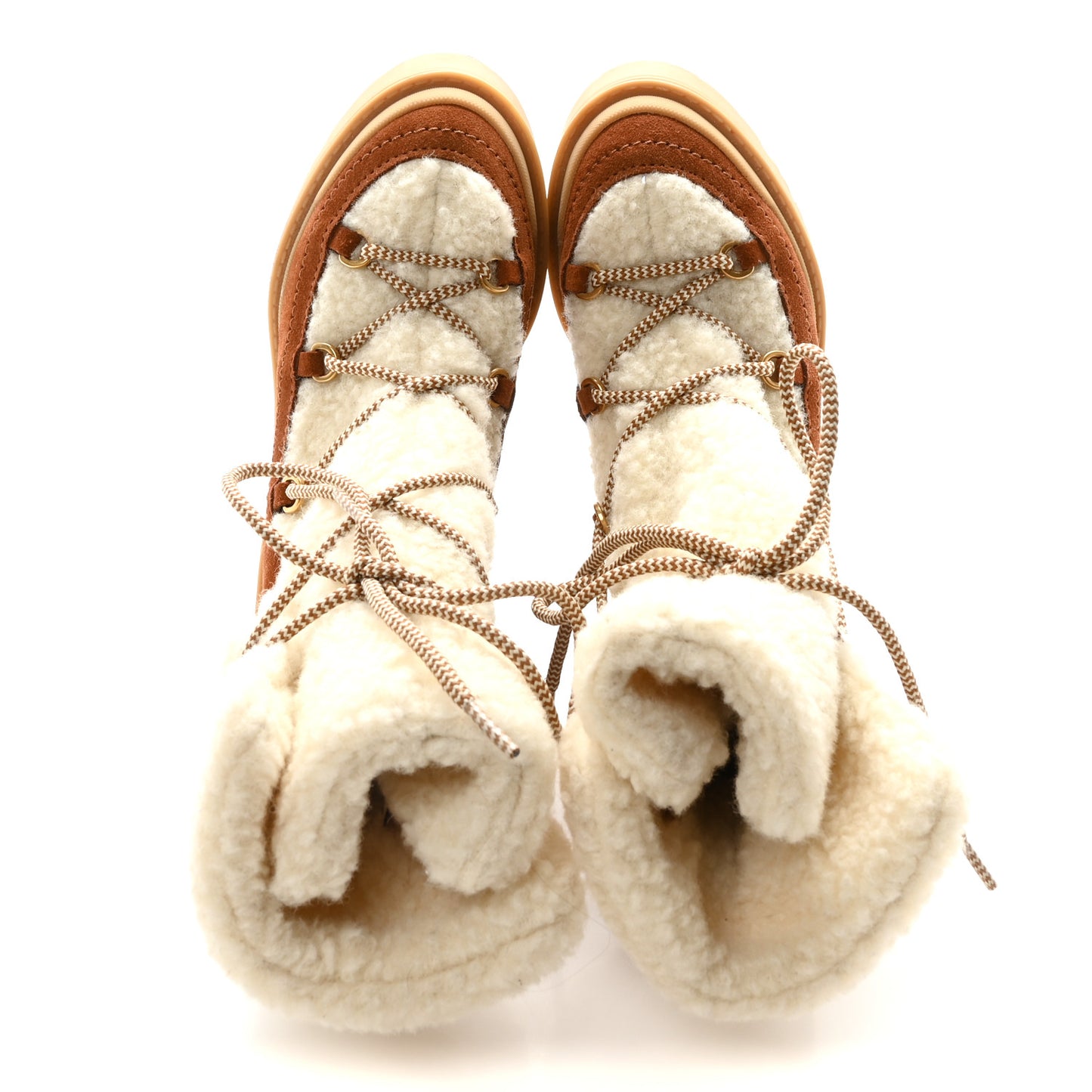 Suede Shearling Vlogo Trekkgirl Ankle Boots 36 Selleria