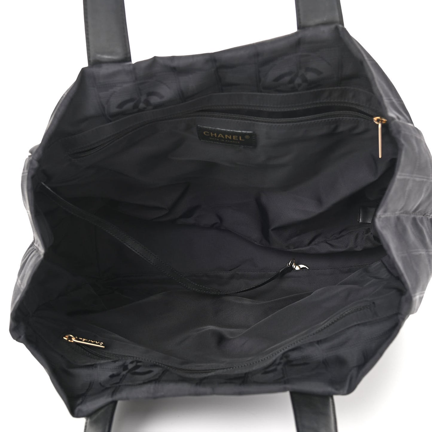 Nylon Medium Travel Tote Black