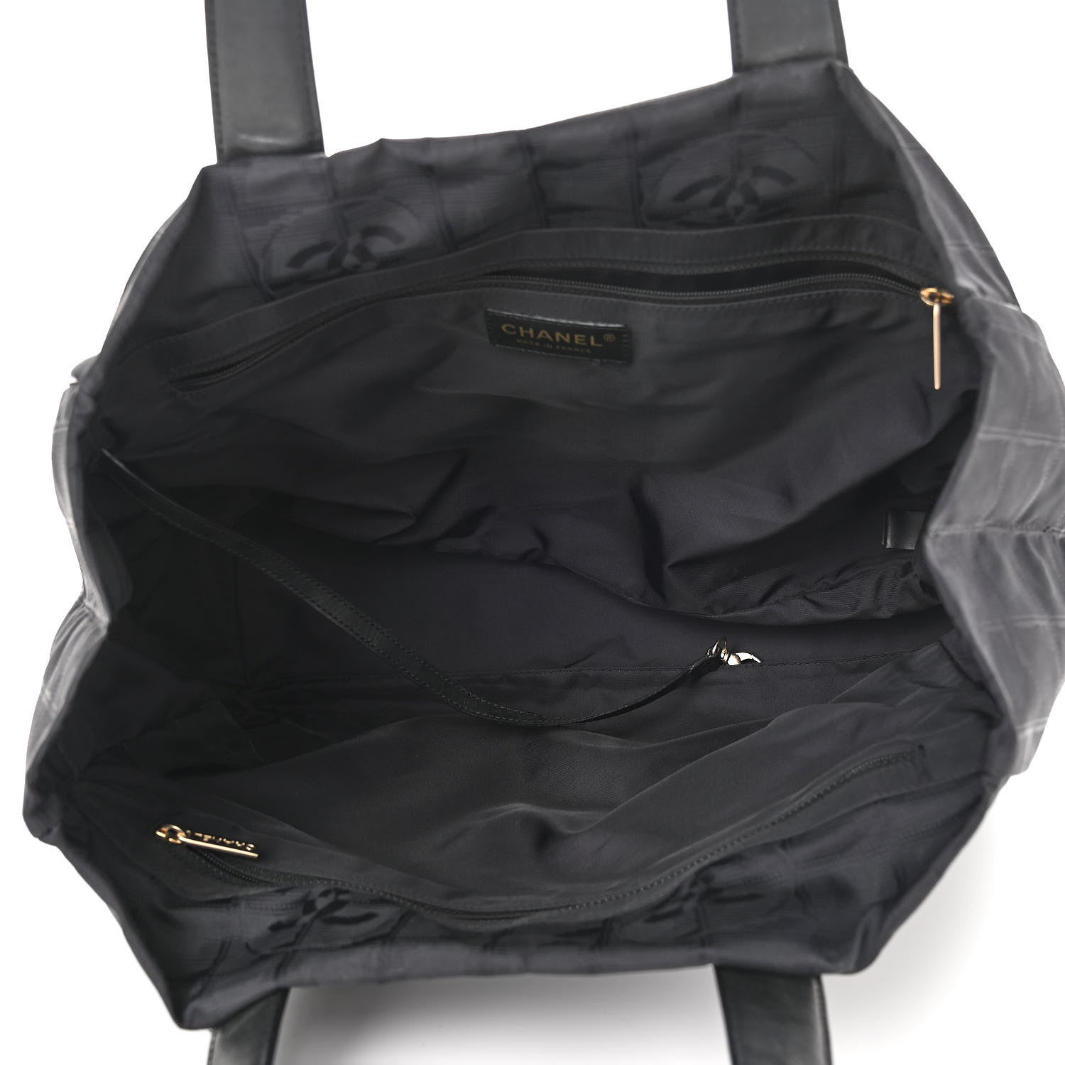 Chanel Nylon Medium Travel Tote Black 4 of 9