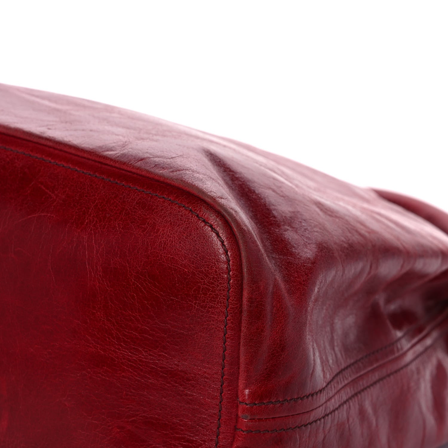 Prada Vitello Shine Tote Red 12 of 13