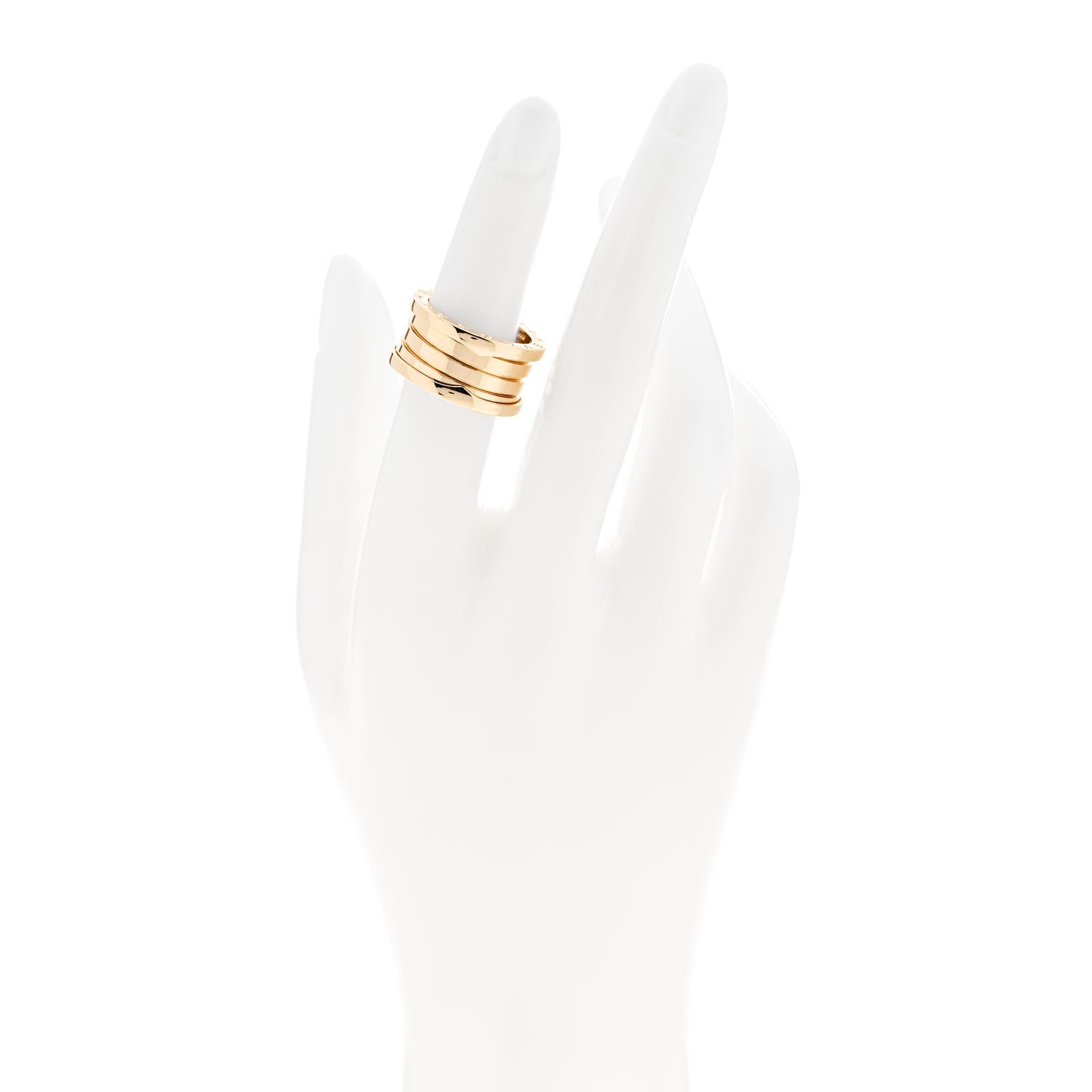 Bulgari 18K Yellow Gold B.Zero1 Four-Band Ring 52 6 2 of 6