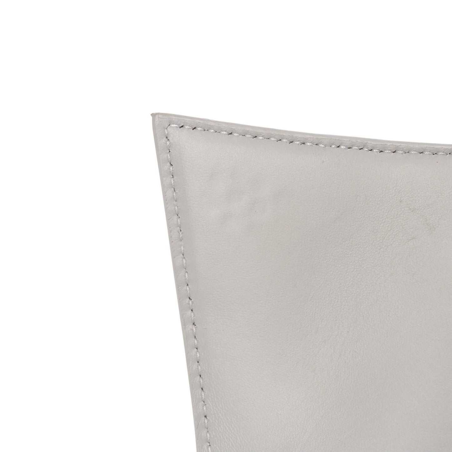 Calfskin Crocodile Embossed Small Hourglass Top Handle Bag White