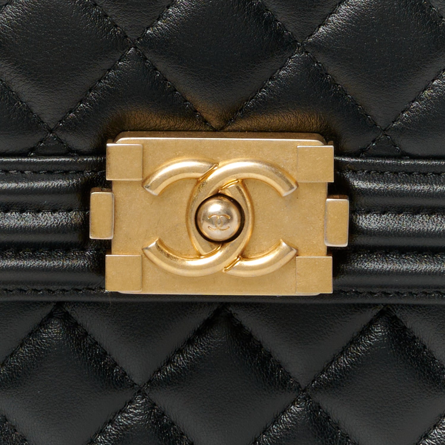 Chanel Calfskin Quilted North South Boy Flap Black 8 of 10