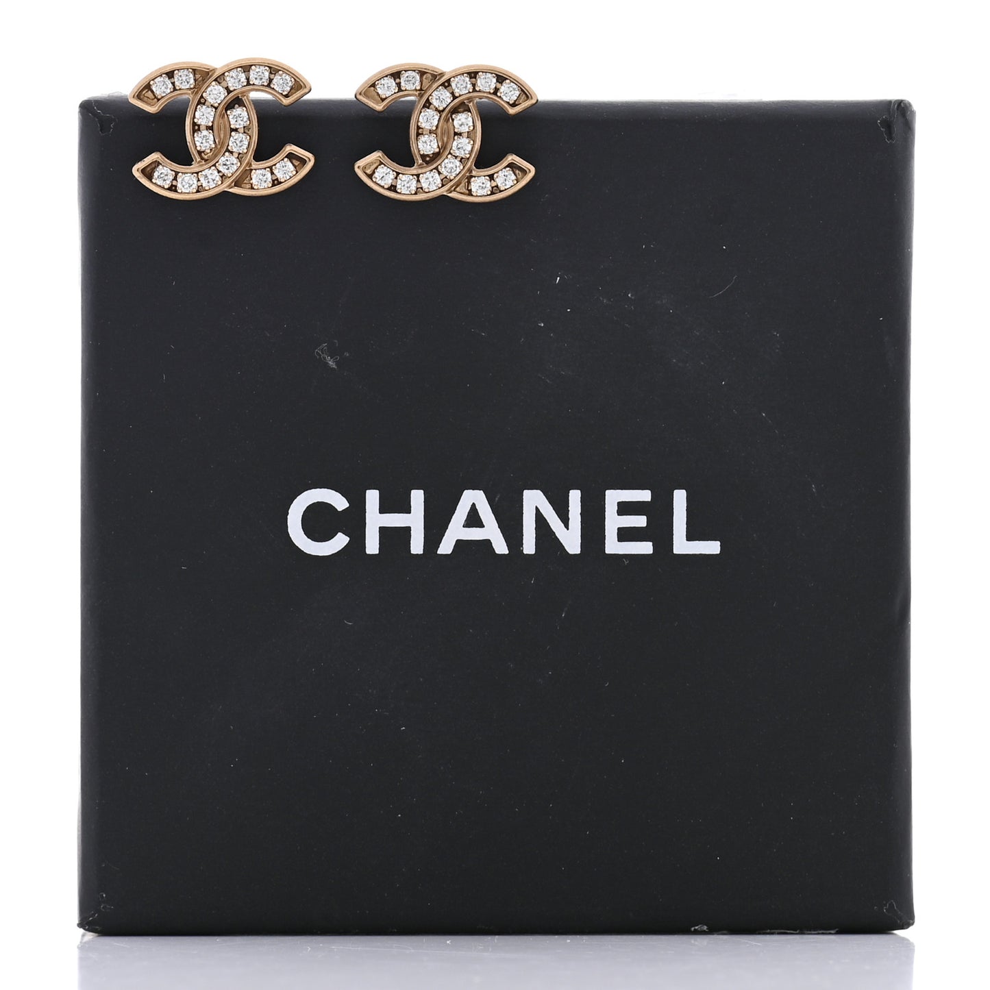 Crystal CC Earrings Gold
