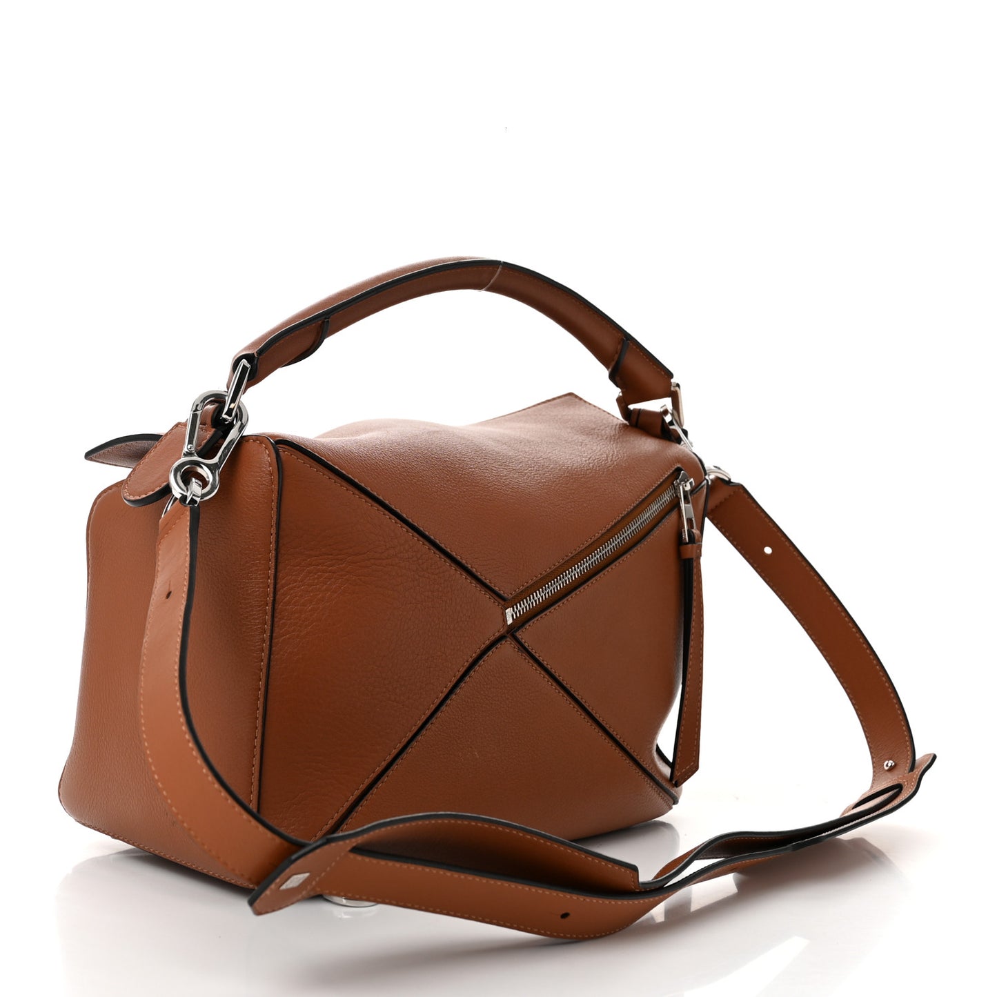 Calfskin Medium Puzzle Bag Tan