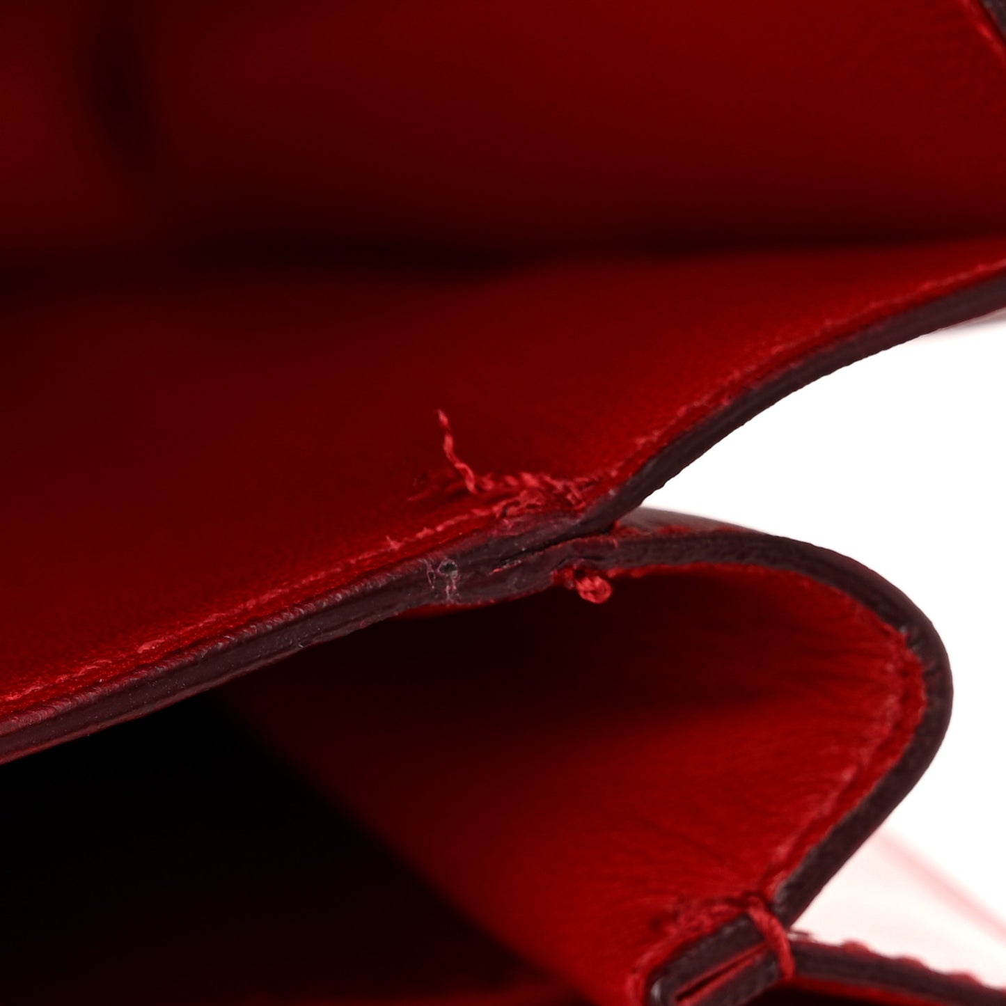 Box Calfskin Medium Classic Box Flap Bag Red