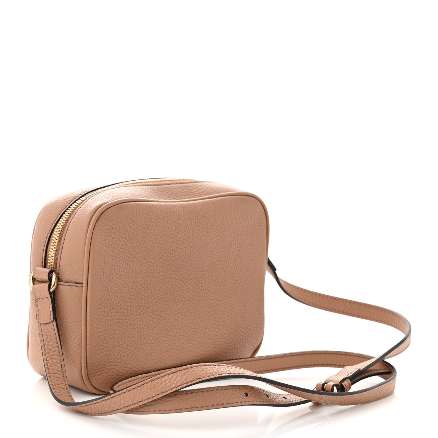 Pebbled Calfskin Small Soho Disco Bag Camelia