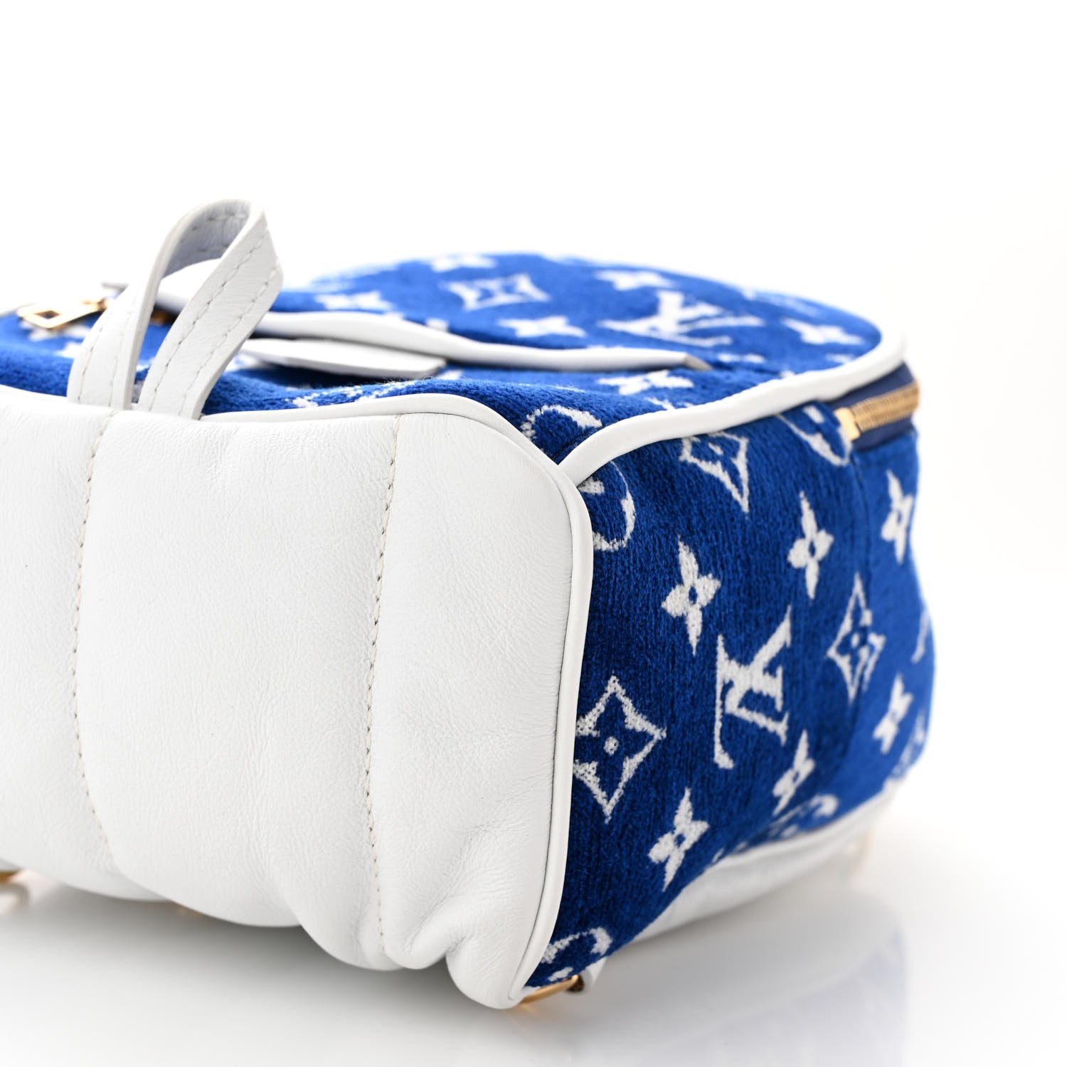 Louis Vuitton Jacquard Velvet Monogram Palm Springs Backpack Mini Blue 9 of 9