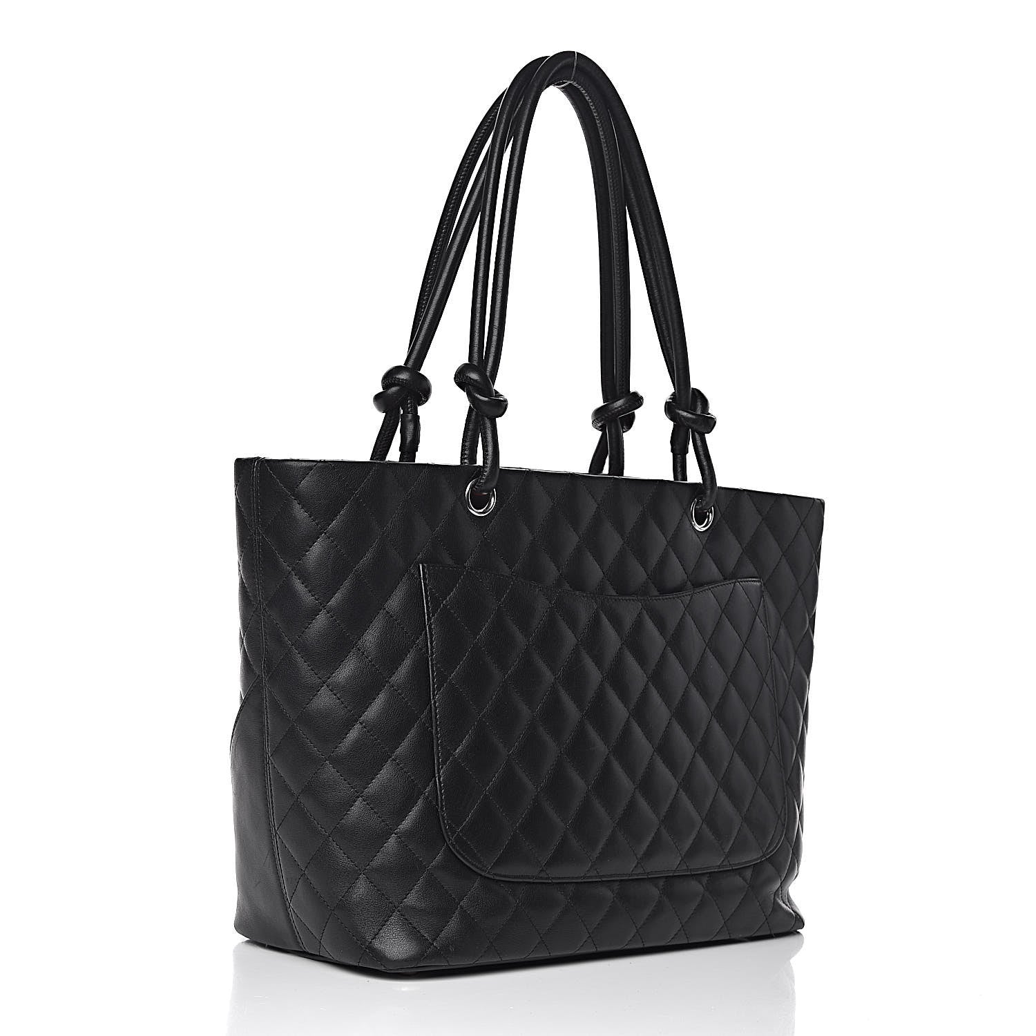 Chanel Calfskin Quilted Large Cambon Tote Black 3 of 16