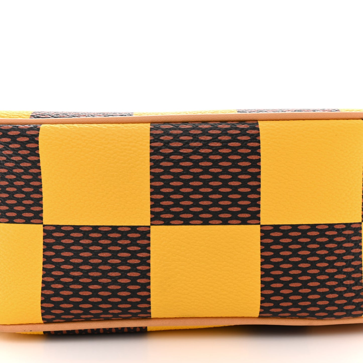 Damier Pop Chess Messenger Jaune Mat
