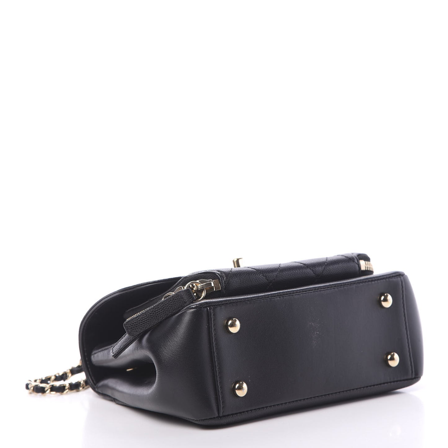 Caviar Quilted Small Business Affinity Flap Black