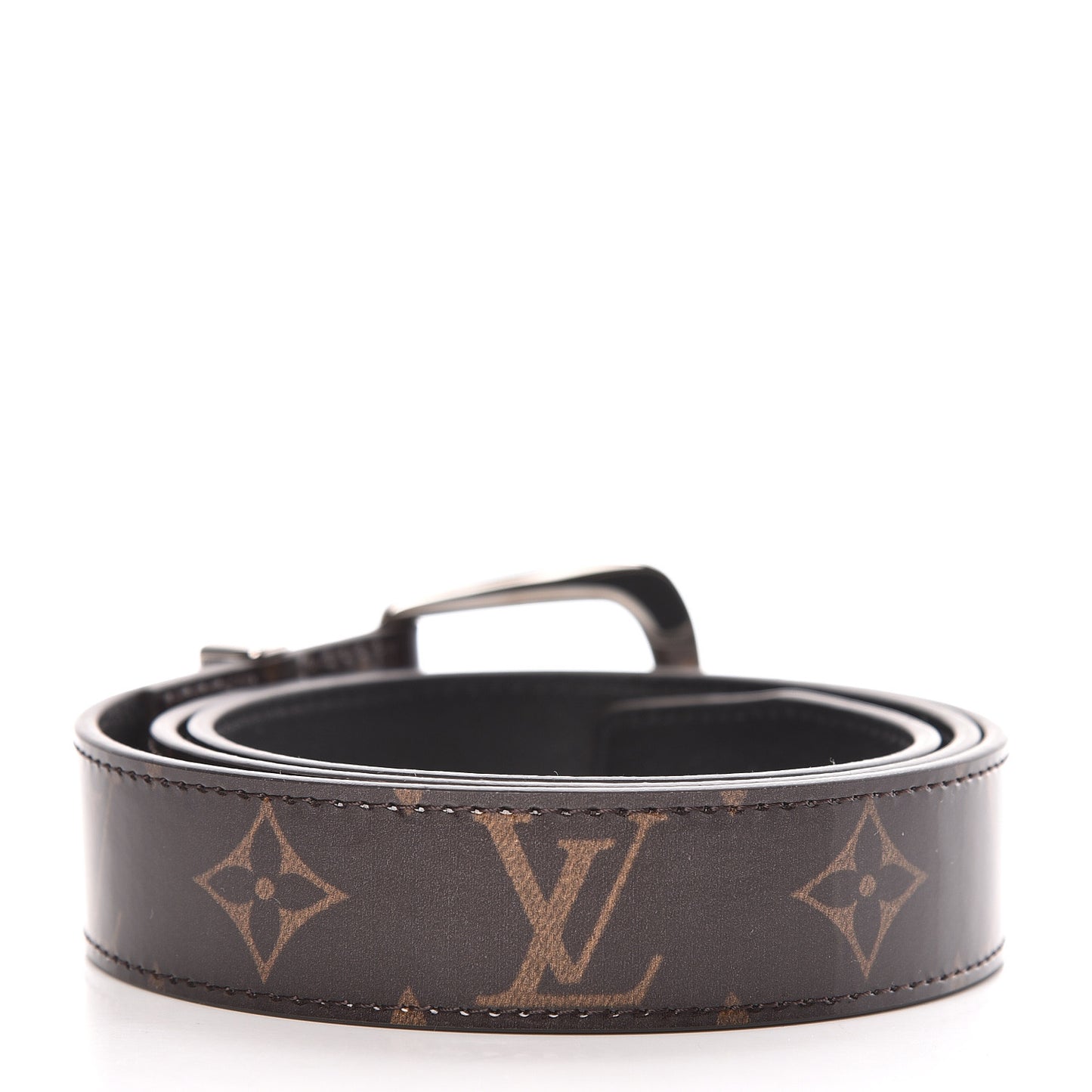Monogram Glaze 30mm Ouest Belt 90 36