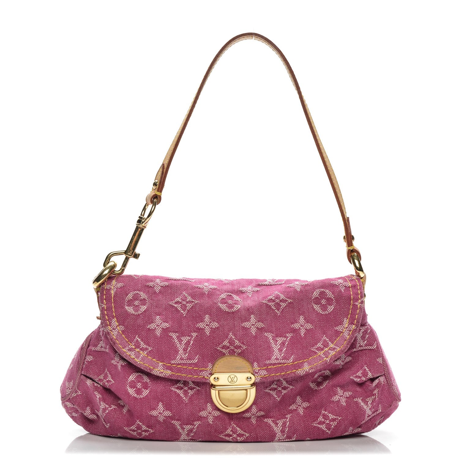 Louis Vuitton Monogram Denim Mini Pleaty Fuchsia 200136 – FASHIONPHILE