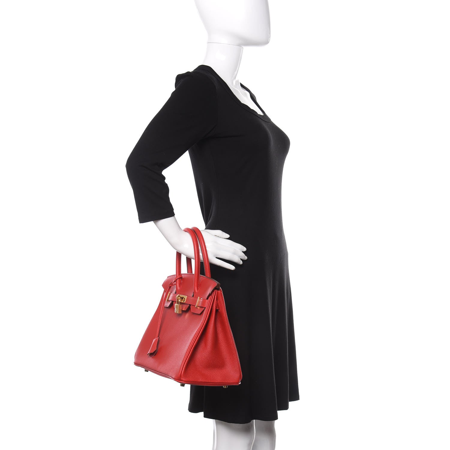 Hermes Epsom Birkin 30 Rouge Casaque 2 of 11
