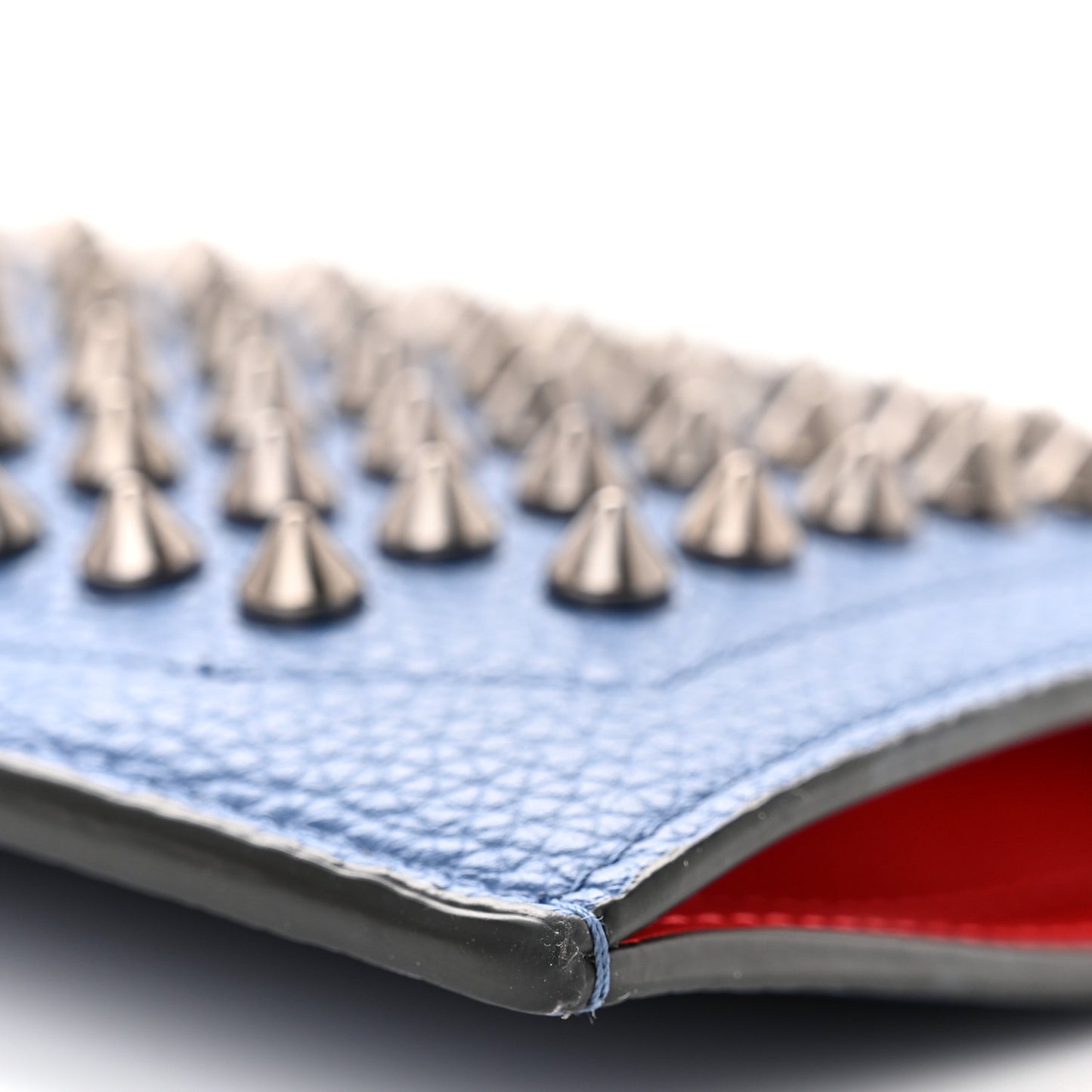 Empire Calfskin Spikes Loubilab Clutch Jeans