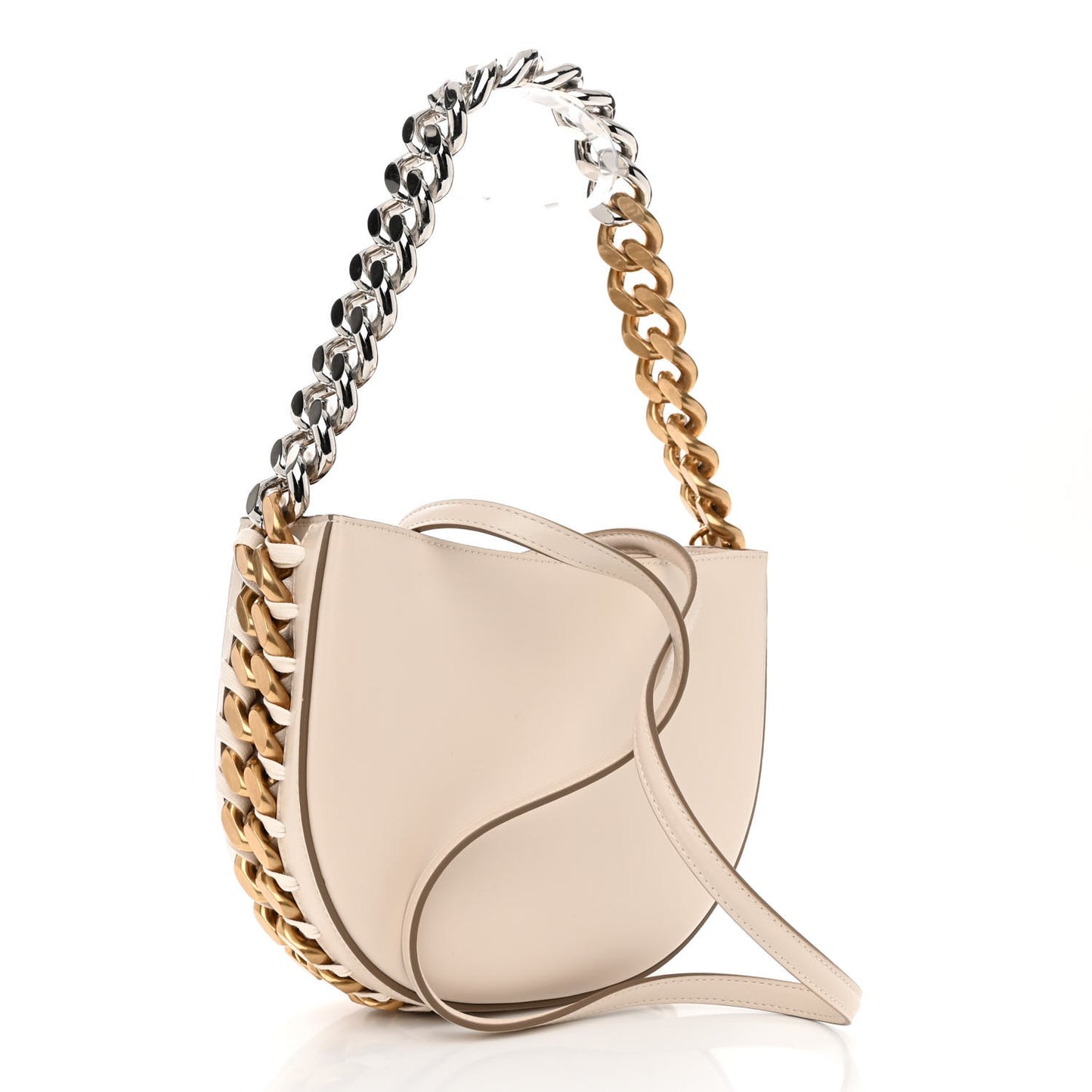 Eco Alter Nappa Small Frayme Shoulder Bag White