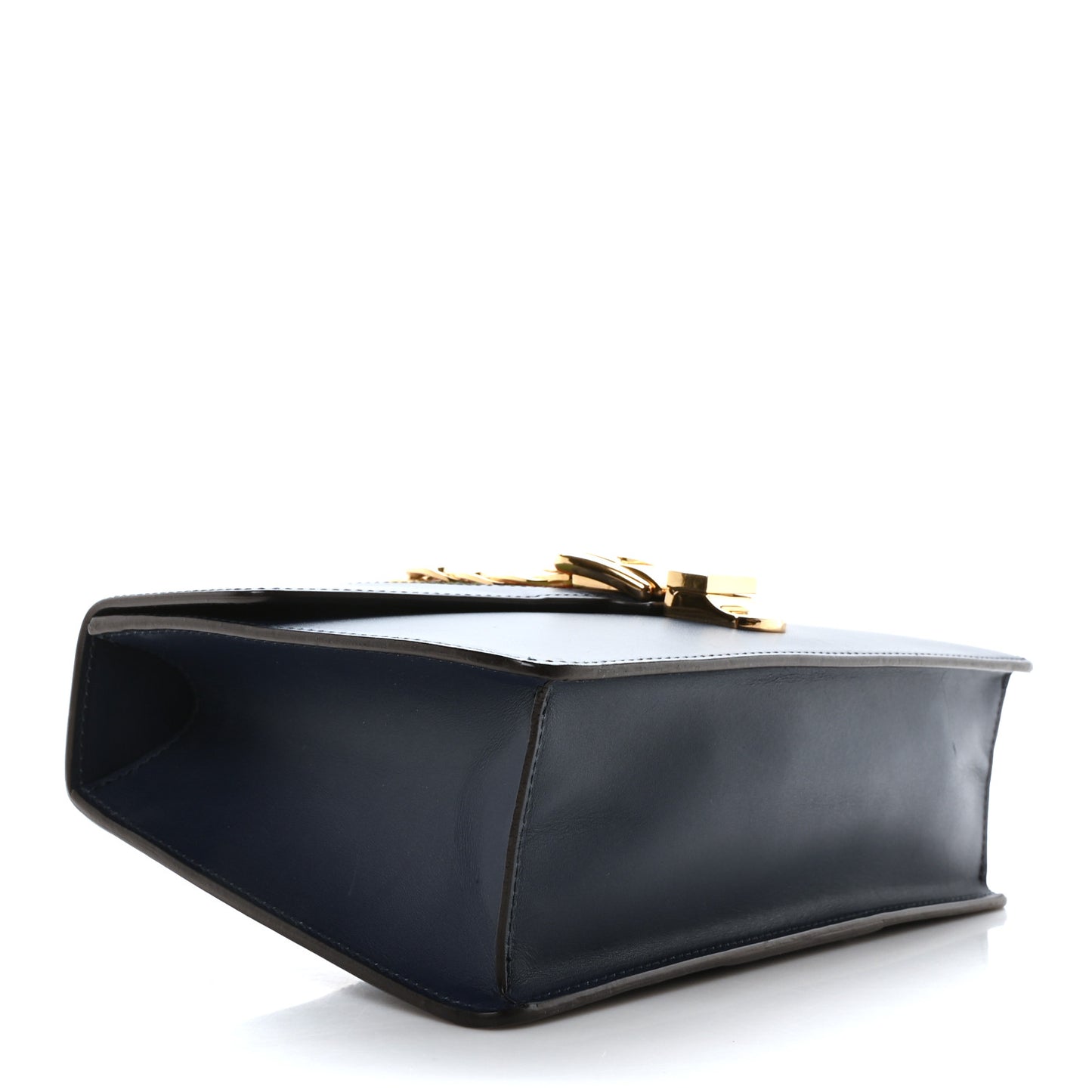 Calfskin Small Sylvie Shoulder Bag Blue Agata